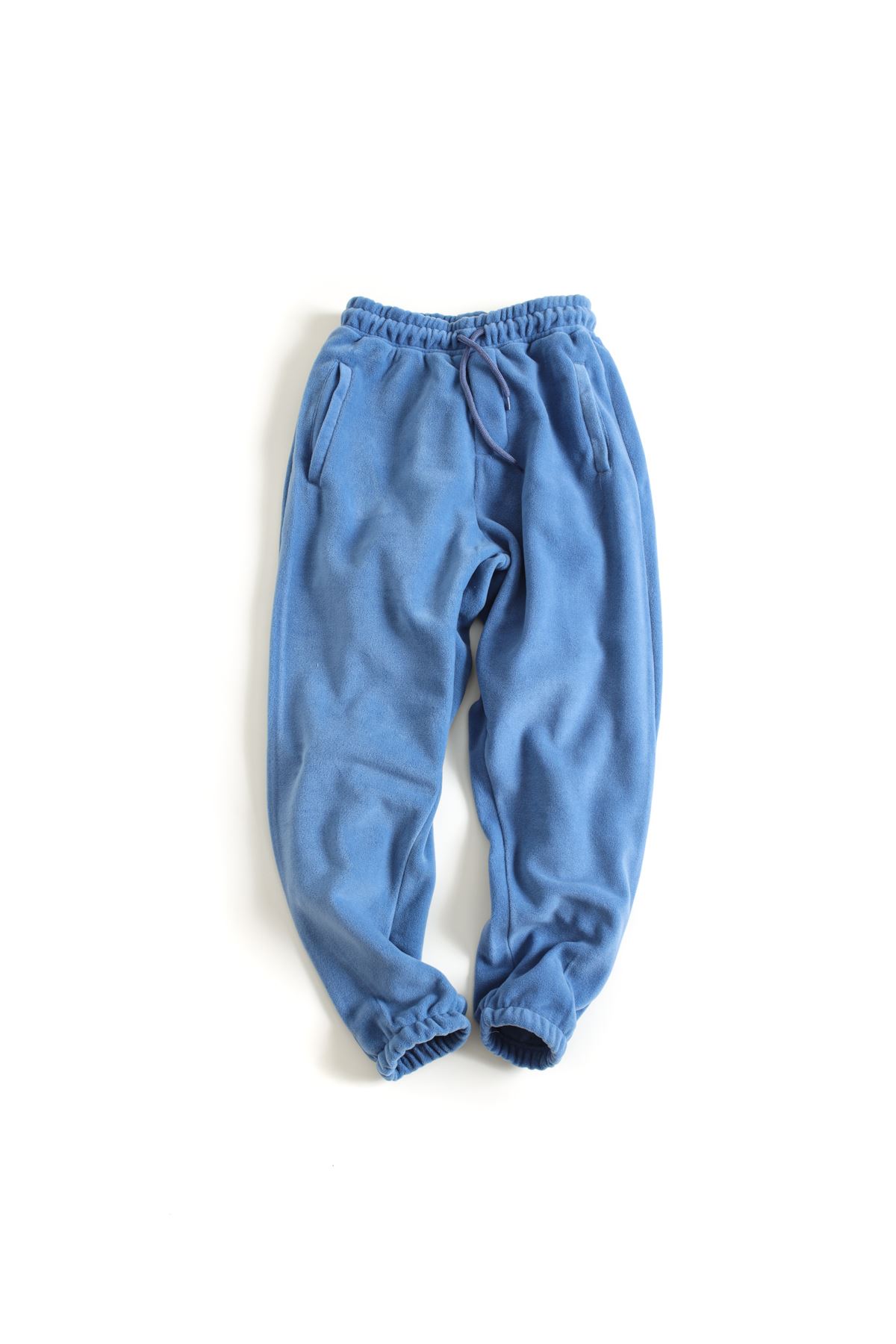 Mavi Polar Lastikli Paçalı Jogger Pantolon
