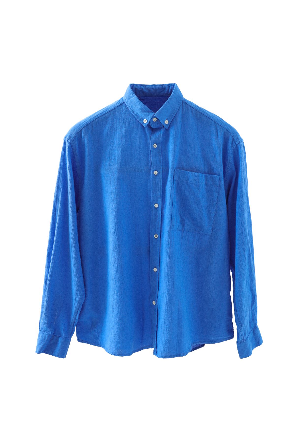 Mavi Kırınkıl Gömlek