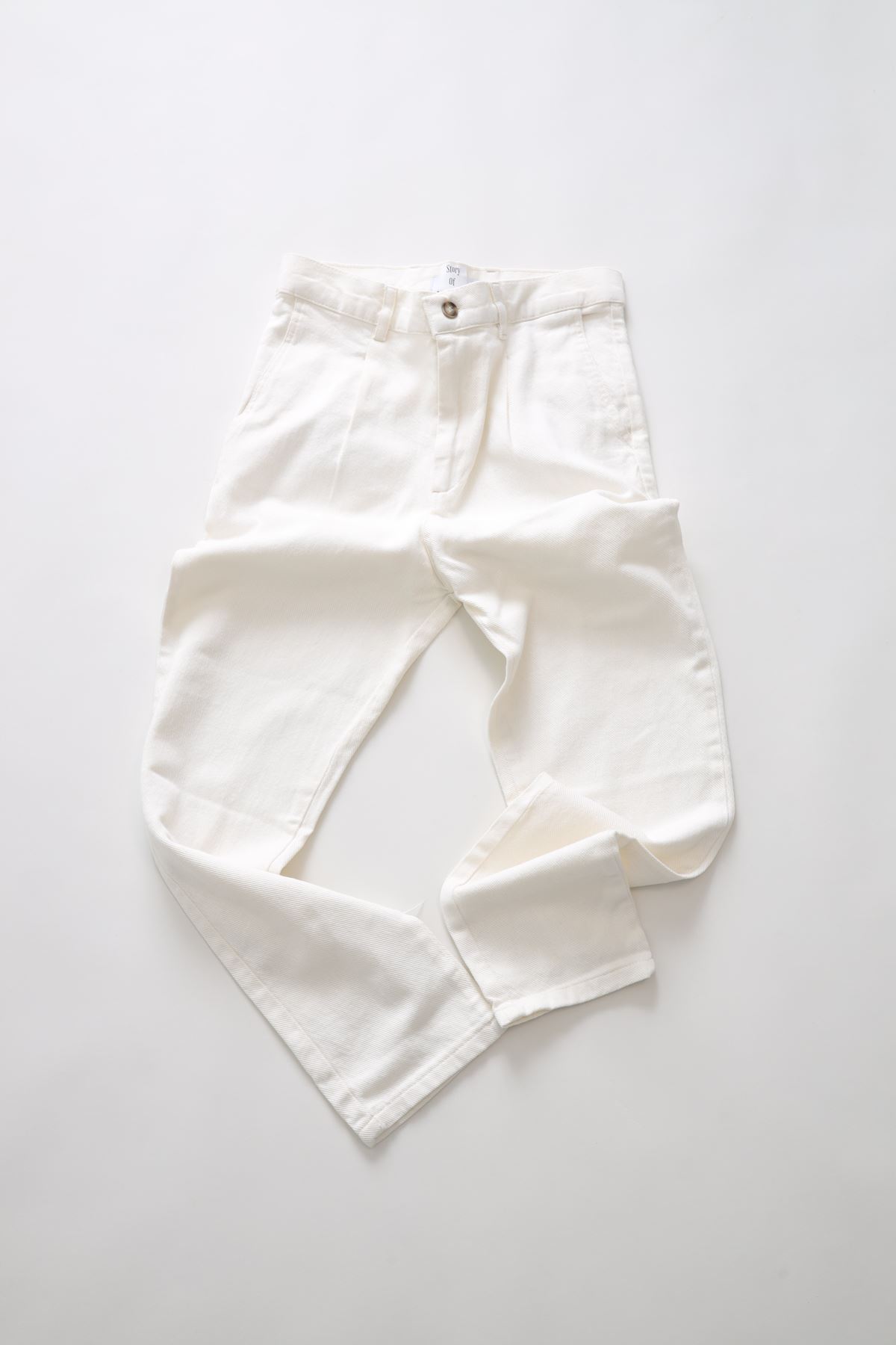 Beyaz Gabardin Pantolon