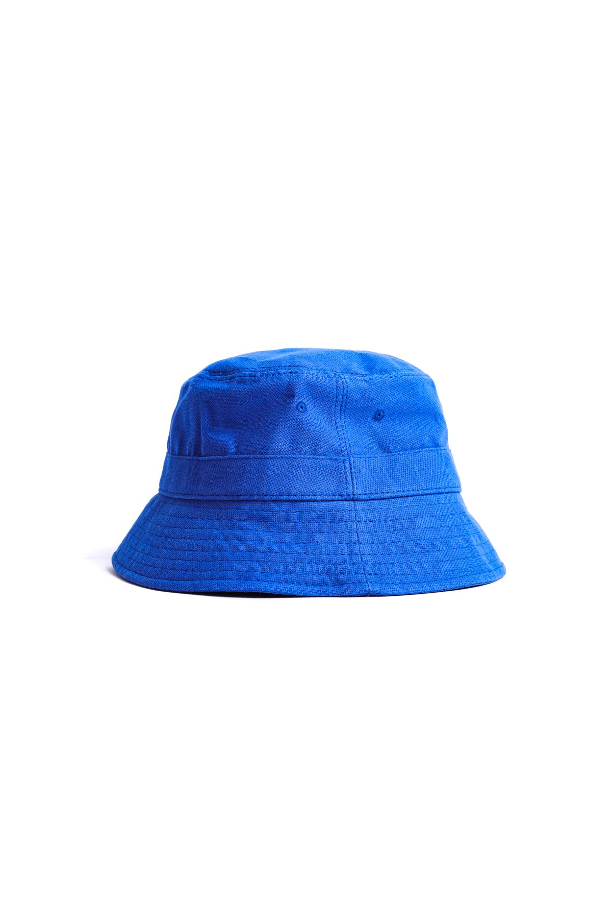 Mavi Kalın Kumaş Safari Şapka