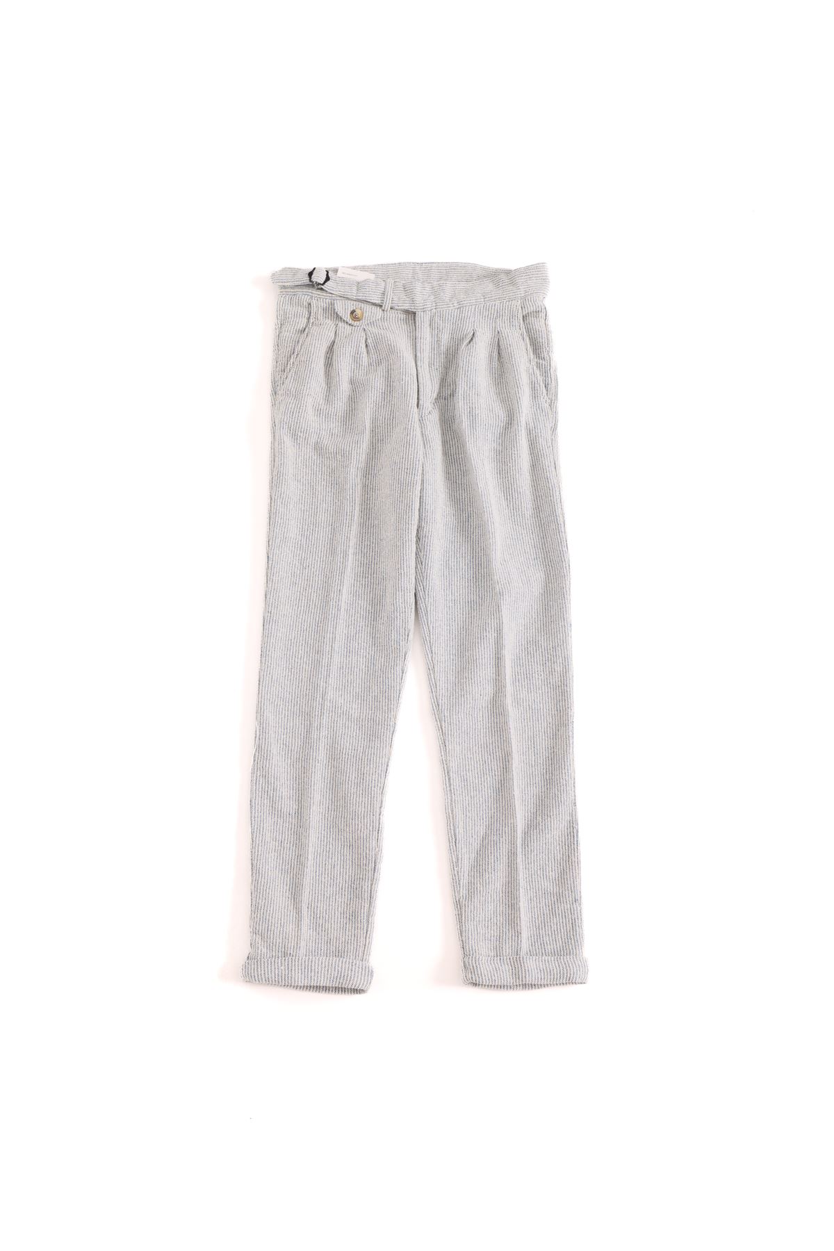 Puerto Rico Regular Fit Mavi Çizgili Erkek Pantolon