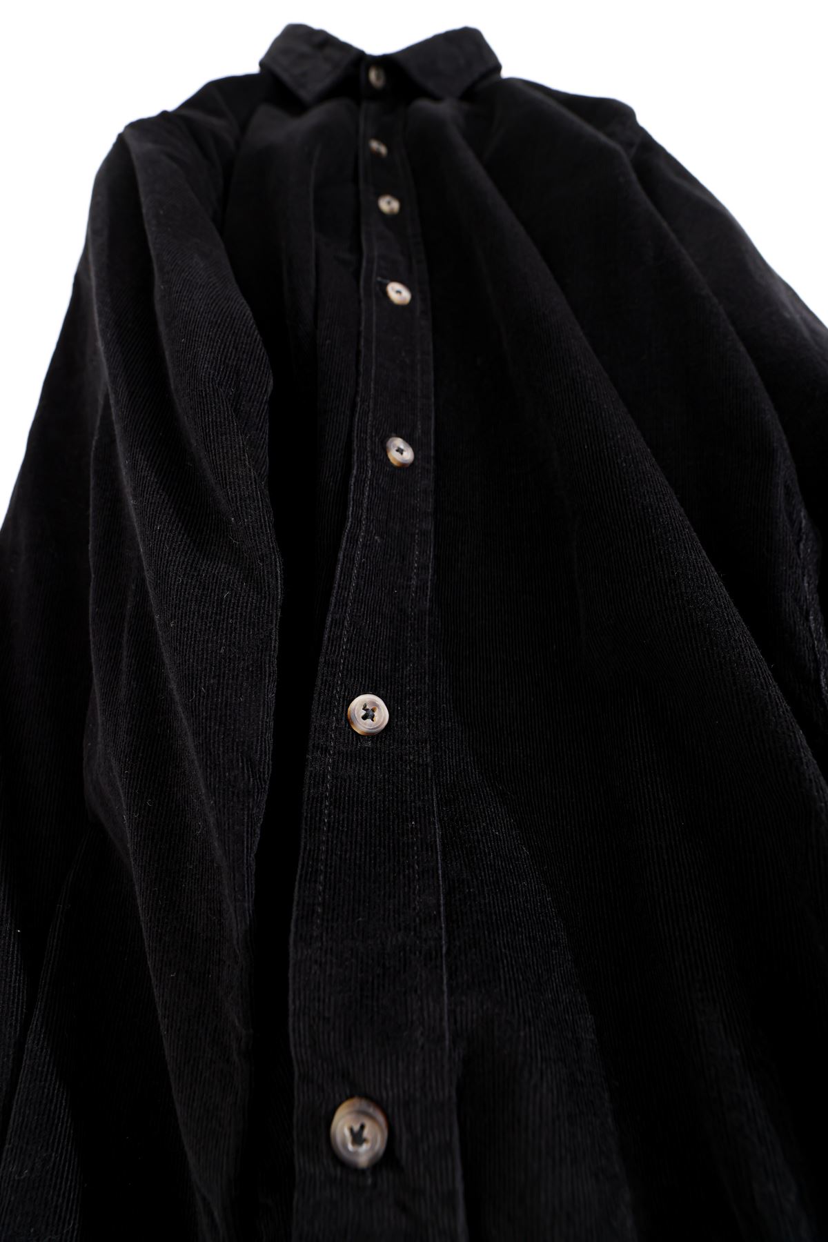 Seward Fitilli Siyah Kadife Gömlek