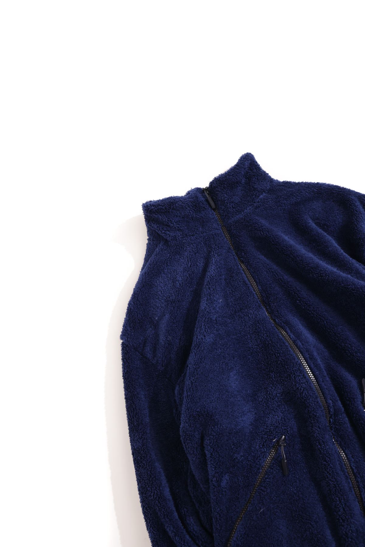 Lahey Navy Blue Pelüş Ceket