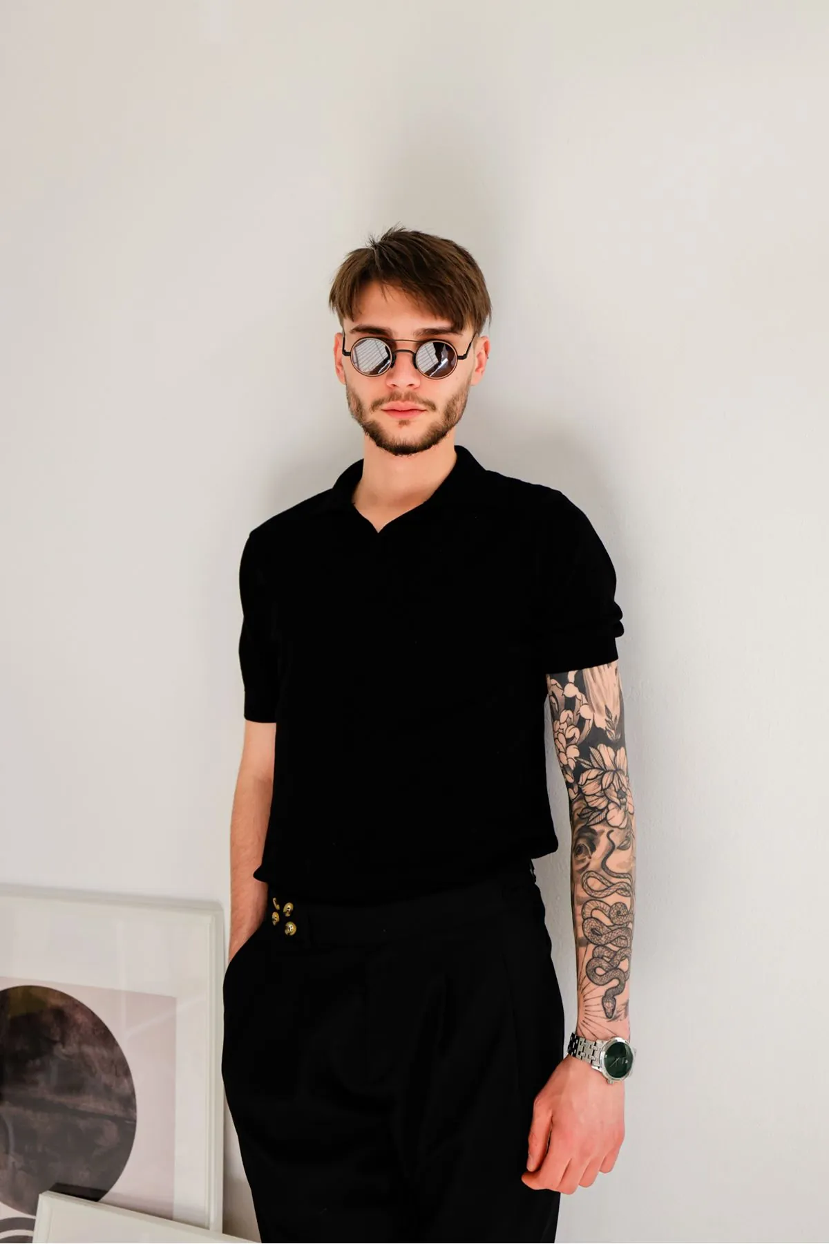 Austin Siyah Triko Erkek Tshirt