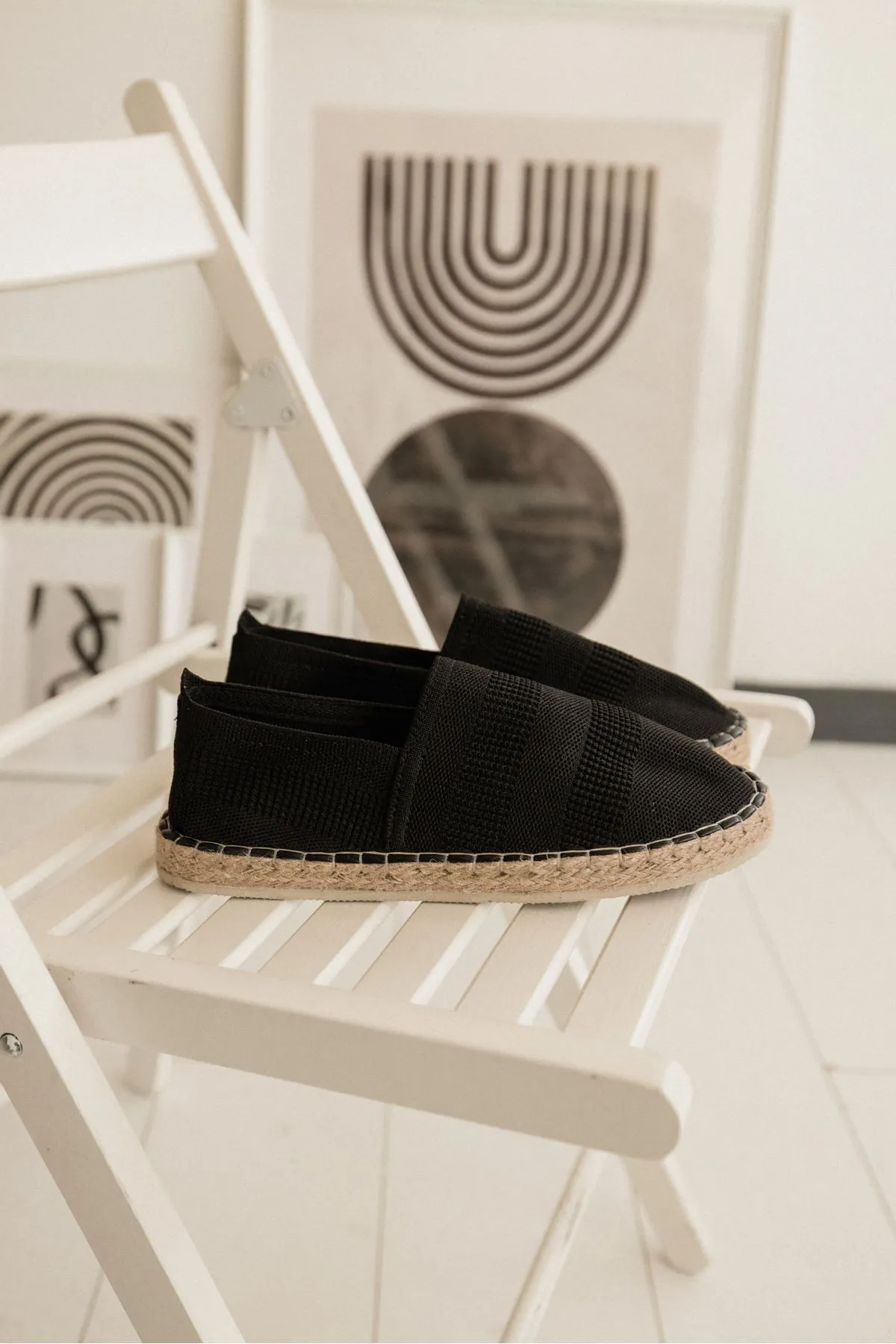 San Luis Siyah Erkek Espadril