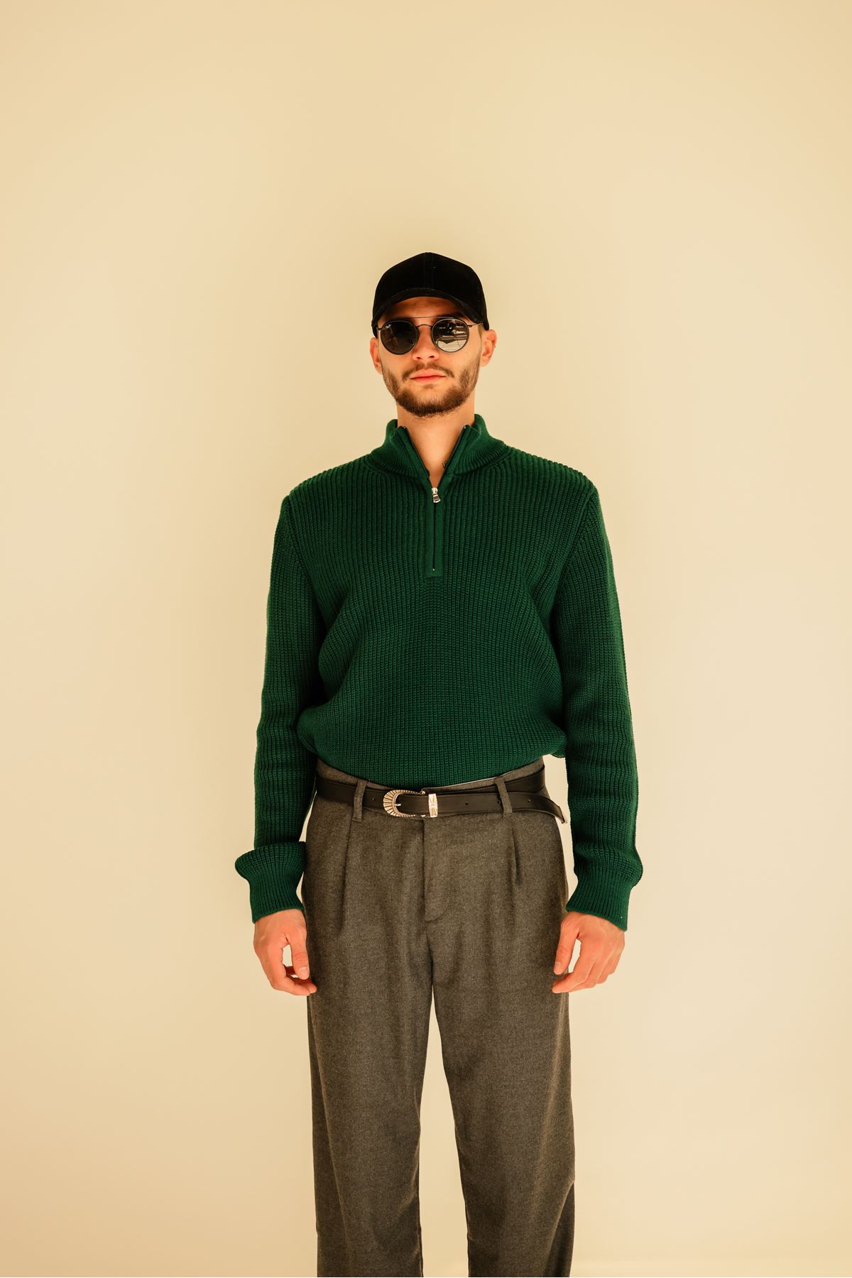 Portland Zümrüt Yeşili Kazak