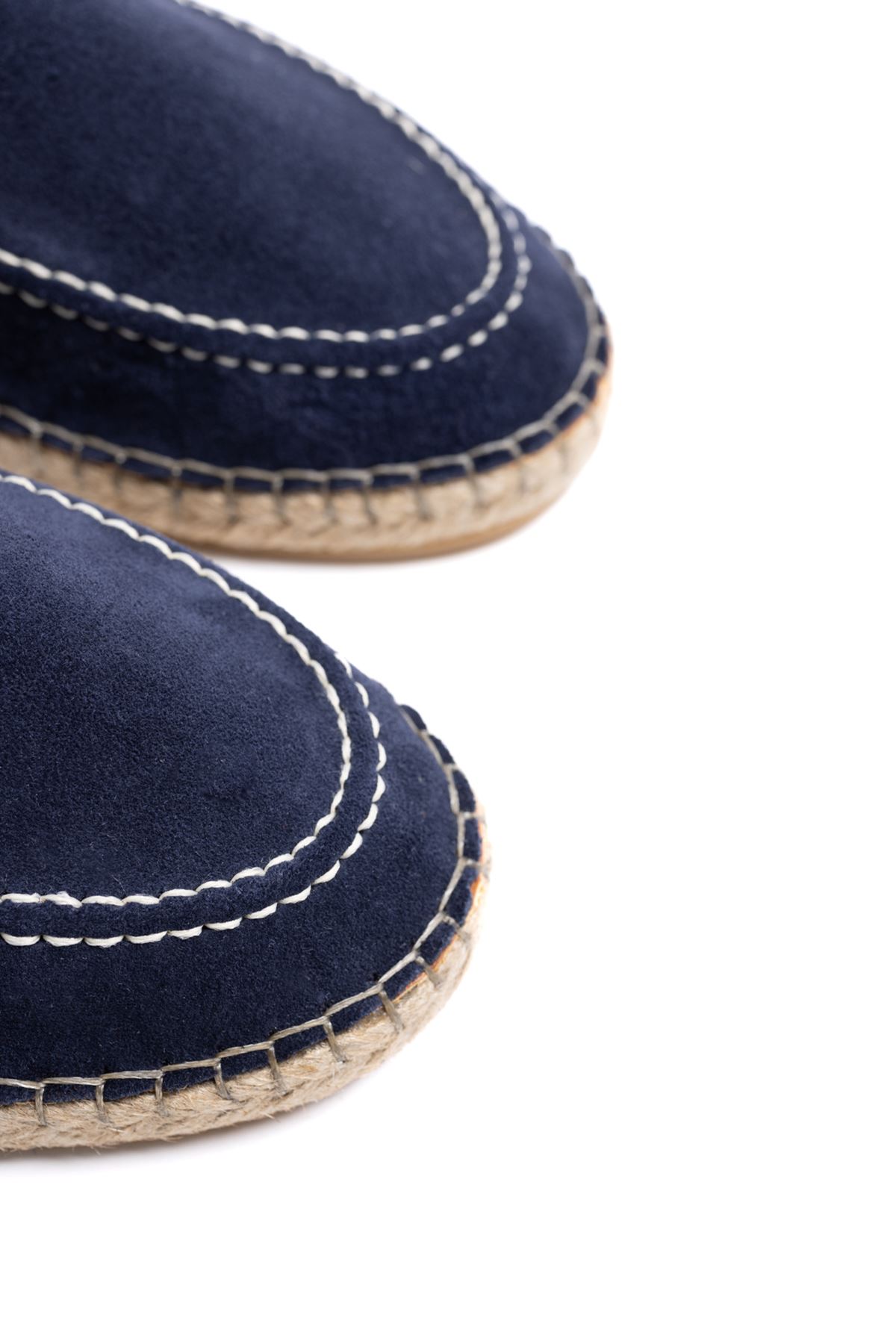Petra Bağcıklı Lacivert Süet Hakiki Deri Espadril