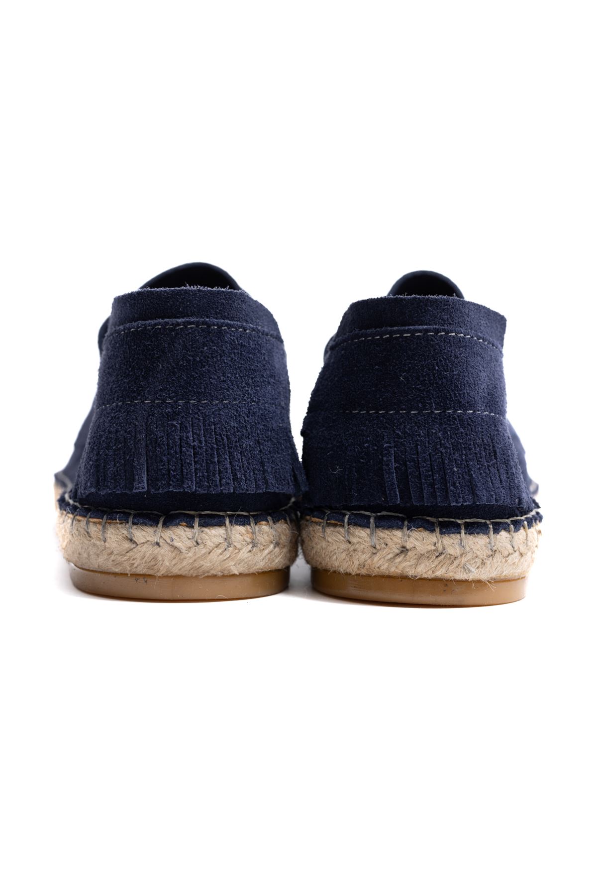 Petra Bağcıklı Lacivert Süet Hakiki Deri Espadril