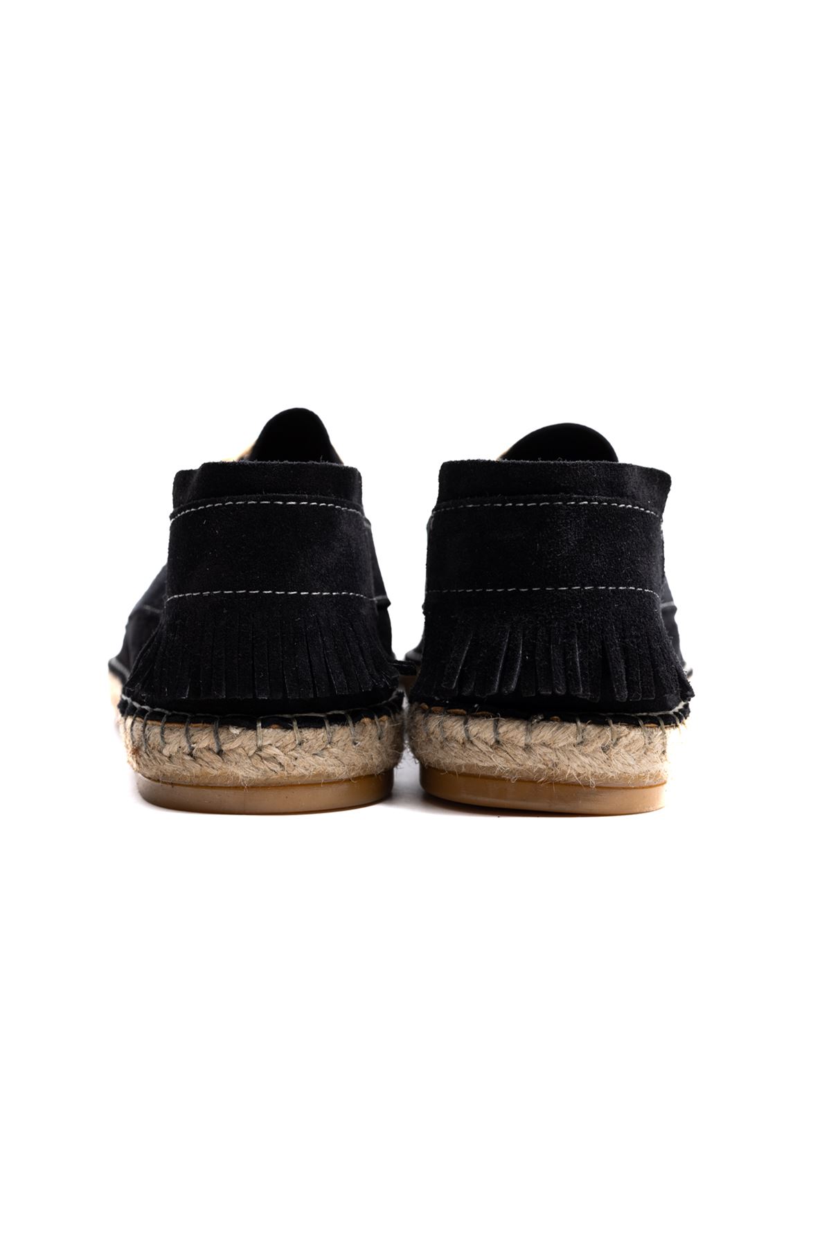 Petra Bağcıklı Siyah Süet Hakiki Deri Espadril