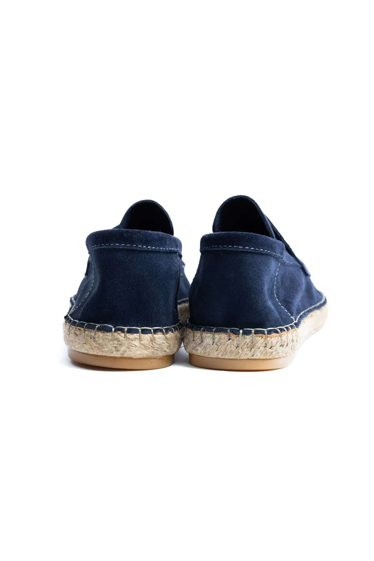 Minoa Lacivert Loafer Süet Hakiki Deri Erkek Espadril