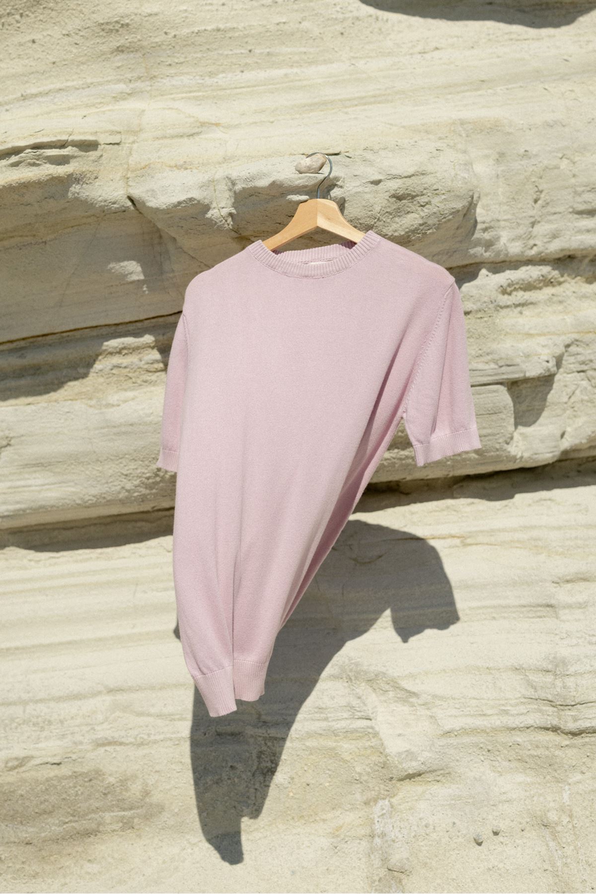 Briss Lila Bisiklet Yaka %100 Pamuk Triko Tshirt