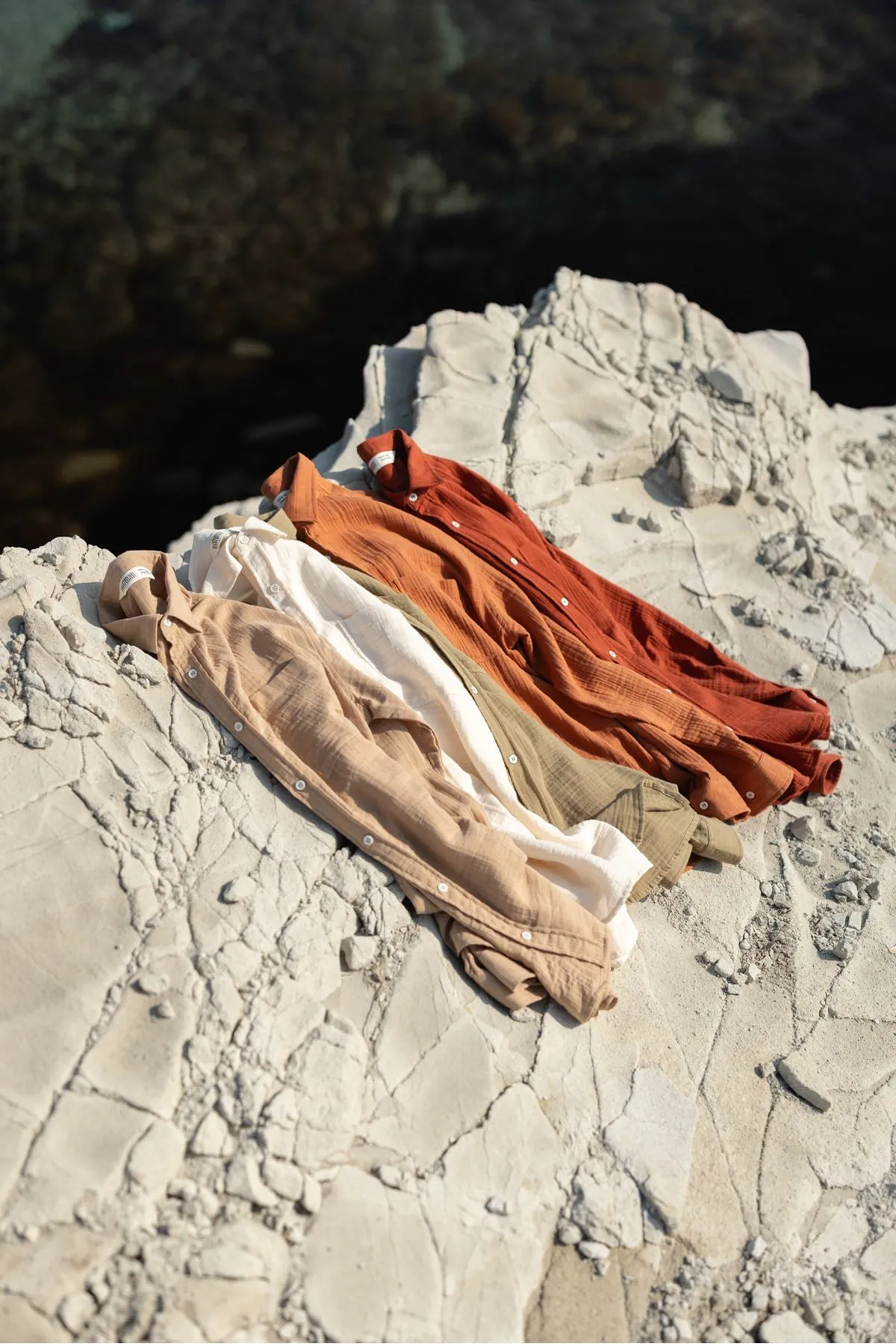 Mikonos Natür %100 Pamuk Erkek Gömlek
