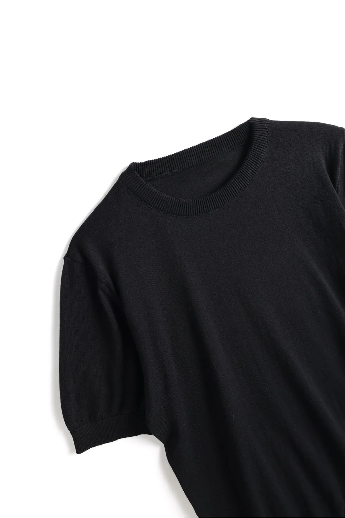 Briss Siyah Bisiklet Yaka %100 Pamuk Triko Erkek Tshirt