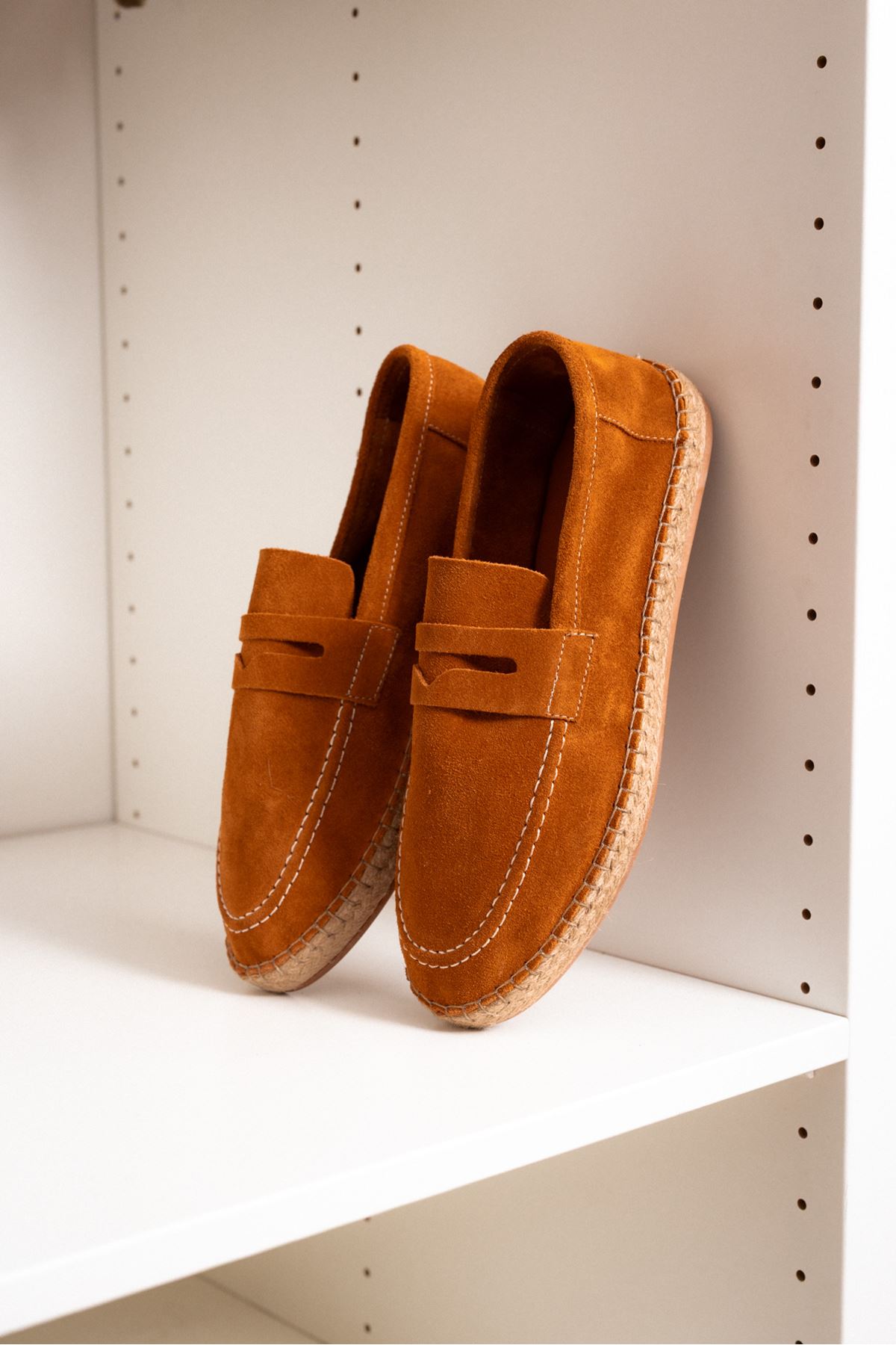 Minoa Şeftali Loafer Süet Hakiki Deri Espadril