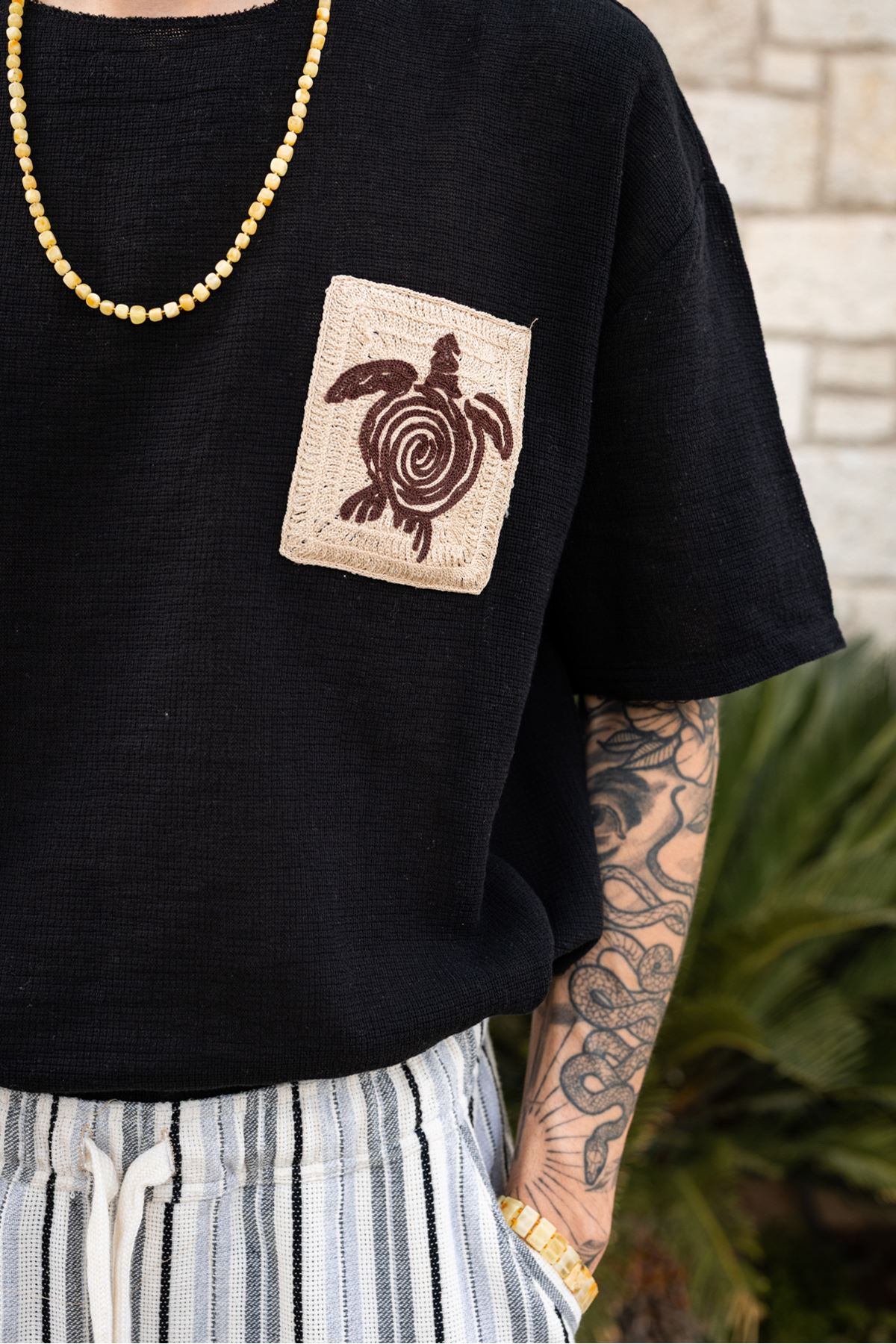 Michelangelo Siyah %100 Pamuk Erkek Tshirt