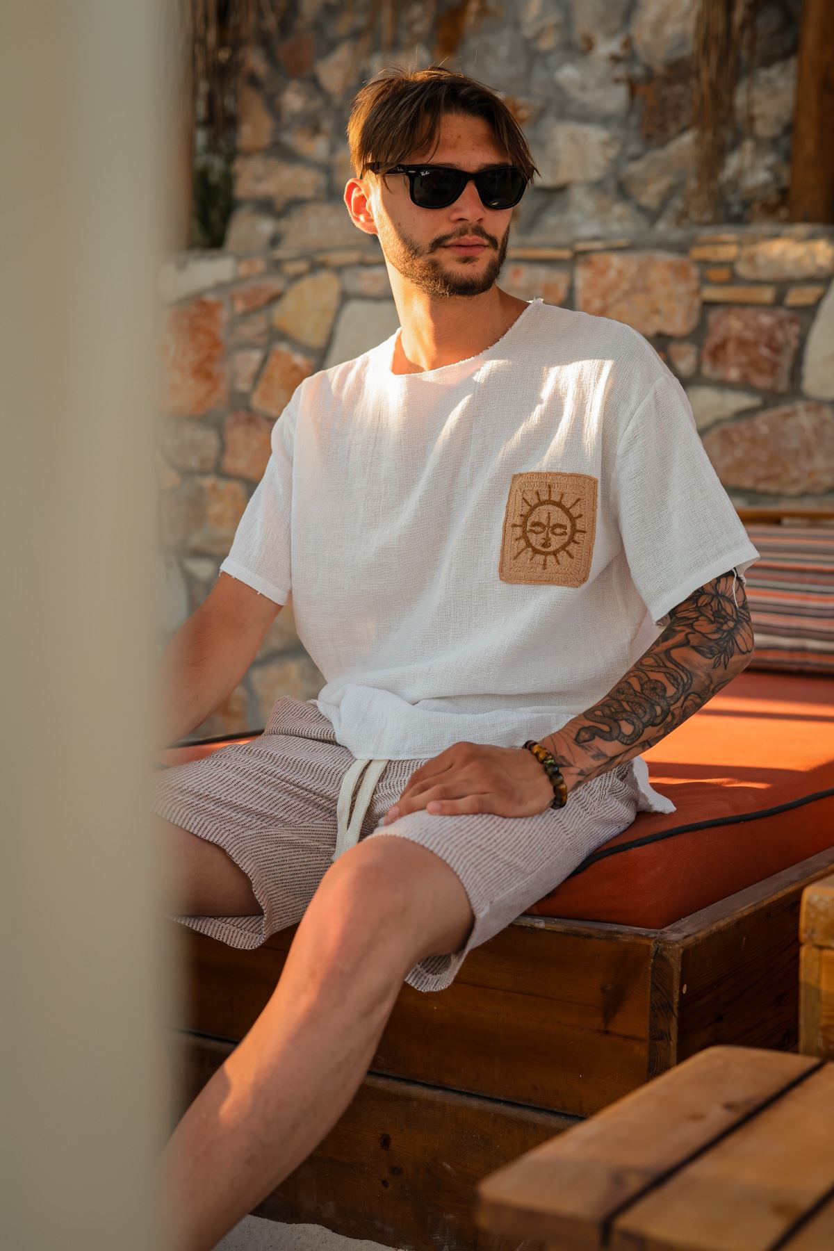 April Beyaz %100 Pamuk Tshirt