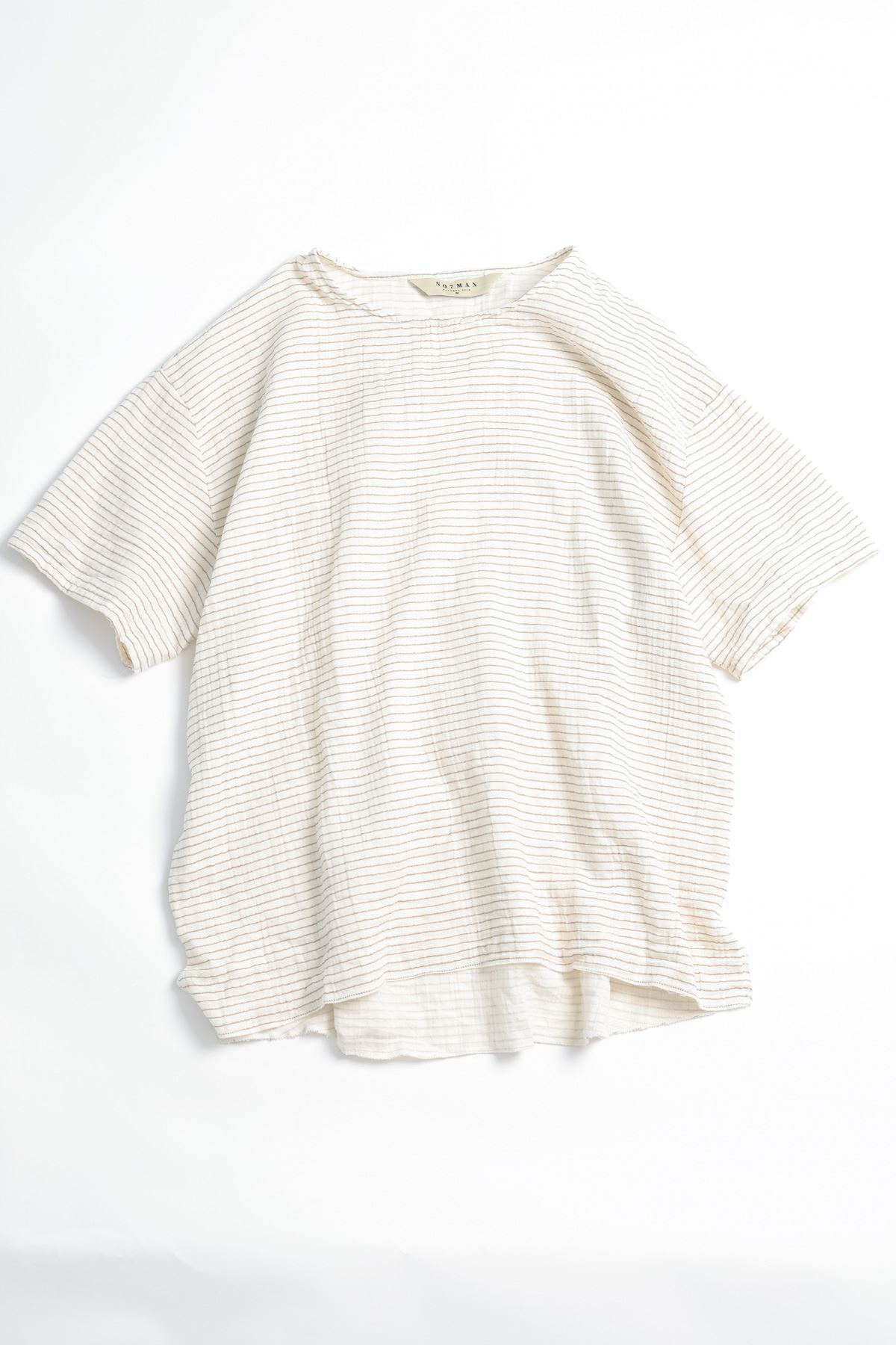 Huston Duble Size Kahve Çizgili T-shirt 