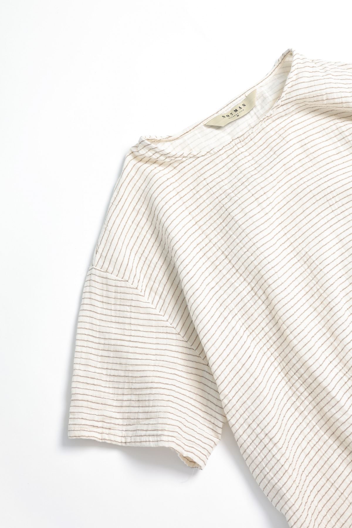 Huston Duble Size Kahve Çizgili T-shirt 