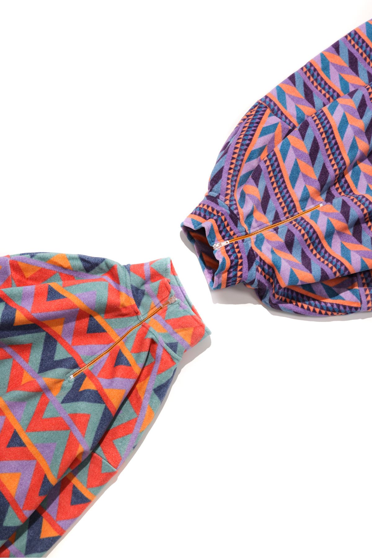 Oaken Mor Etnik Desenli Polar Sweat