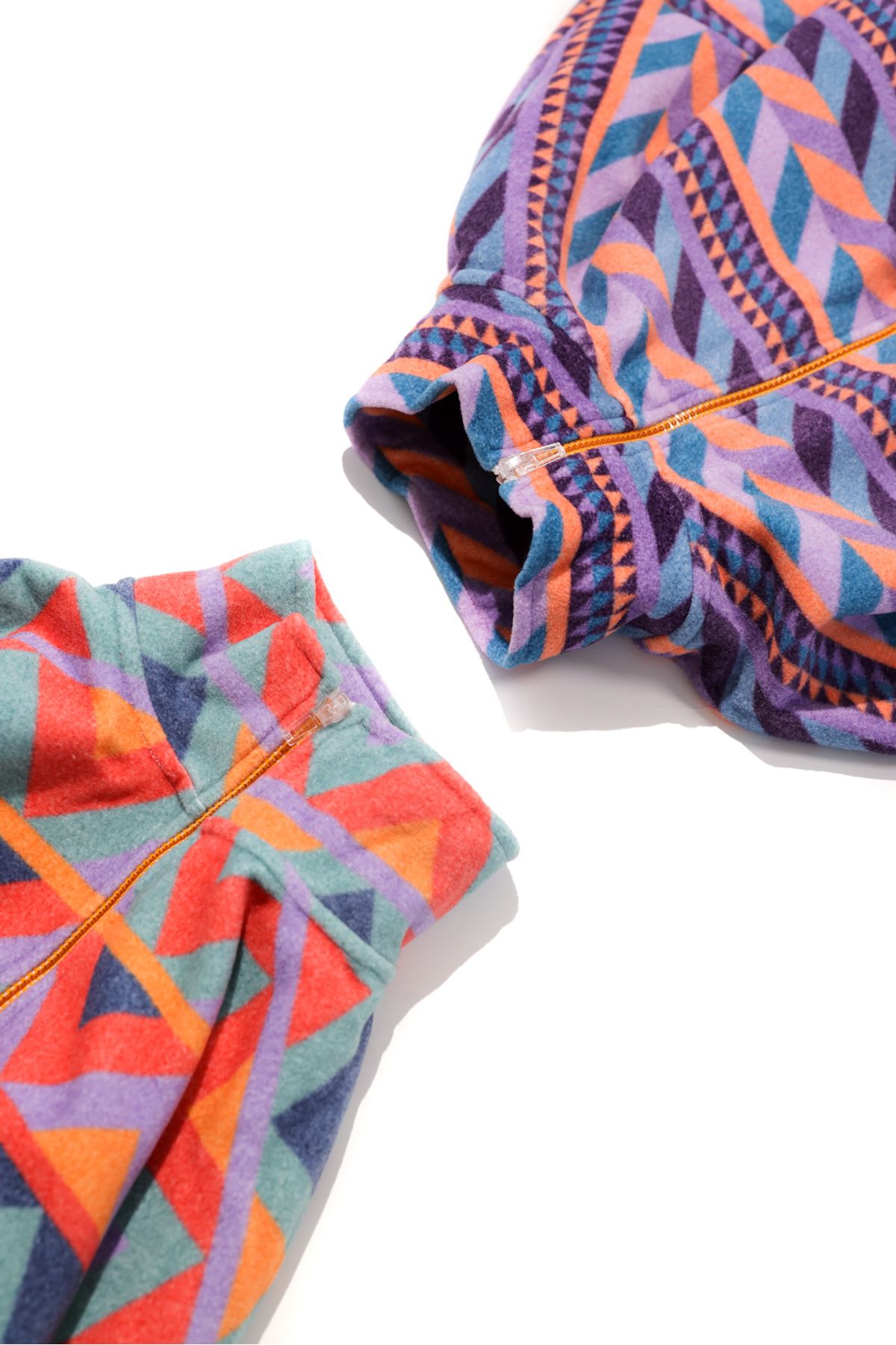 Oaken Mor Etnik Desenli Polar Sweat