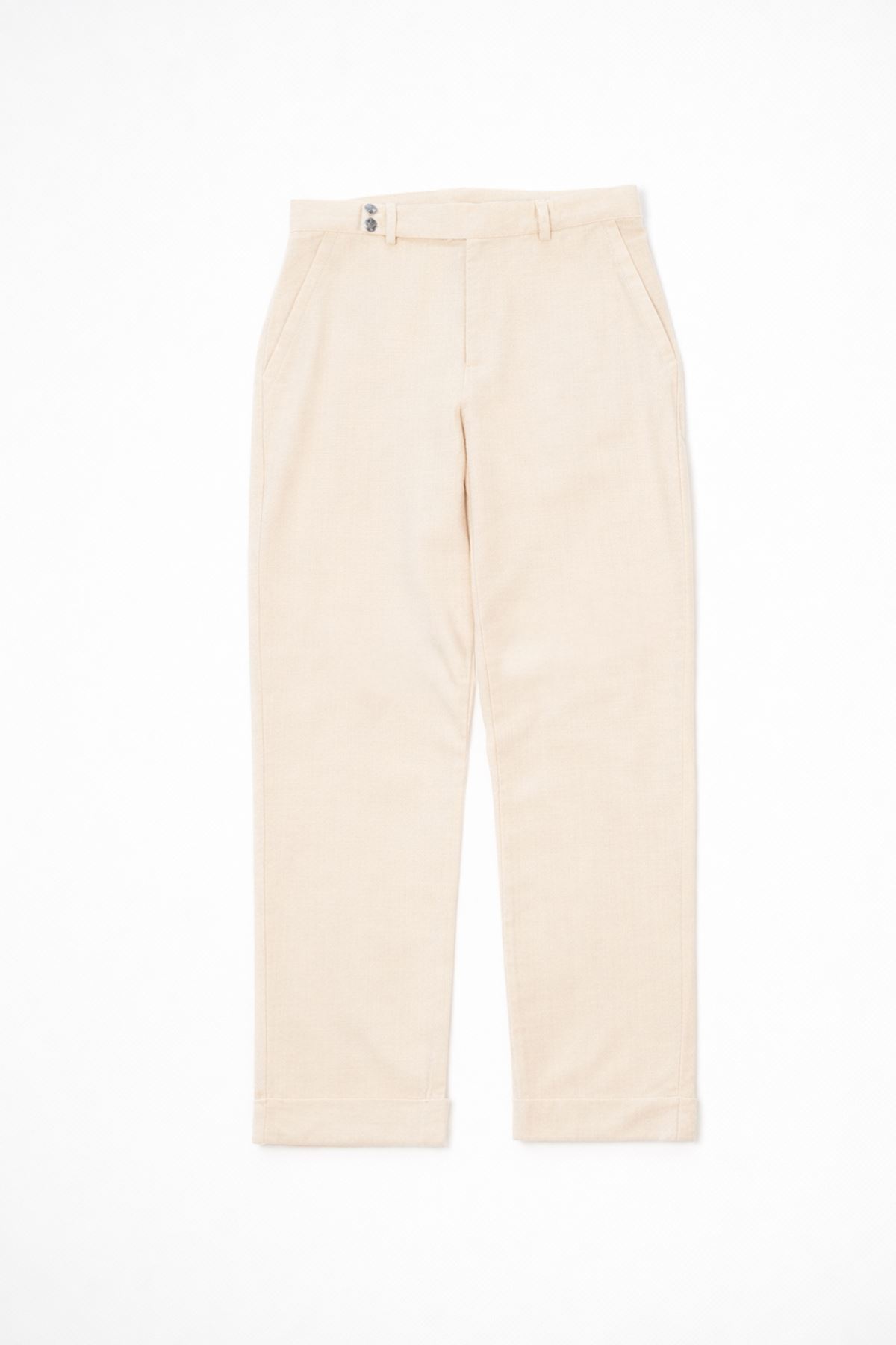 Lyon Bej %100 Pamuk Erkek Pantolon