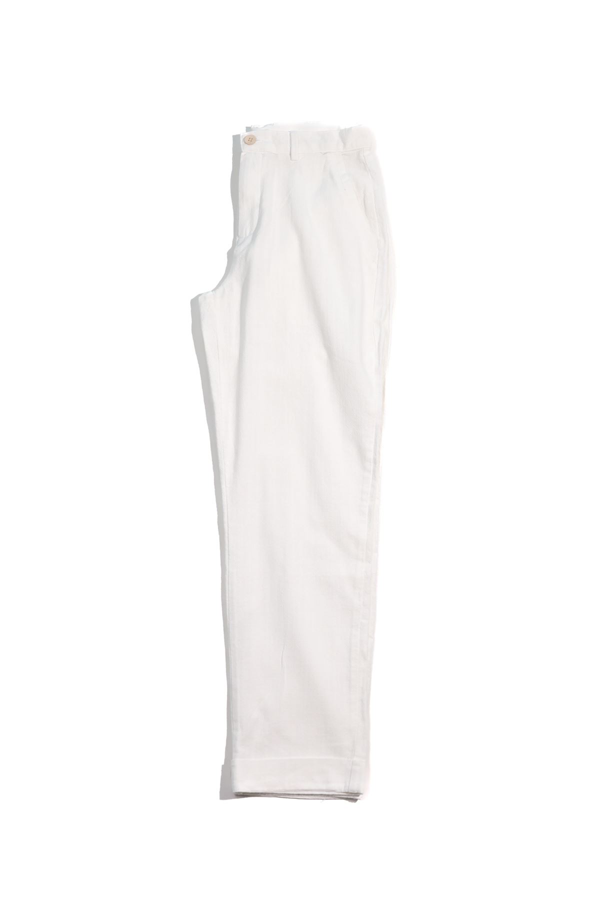 Hush Beyaz %100 Pamuk Erkek Pantolon