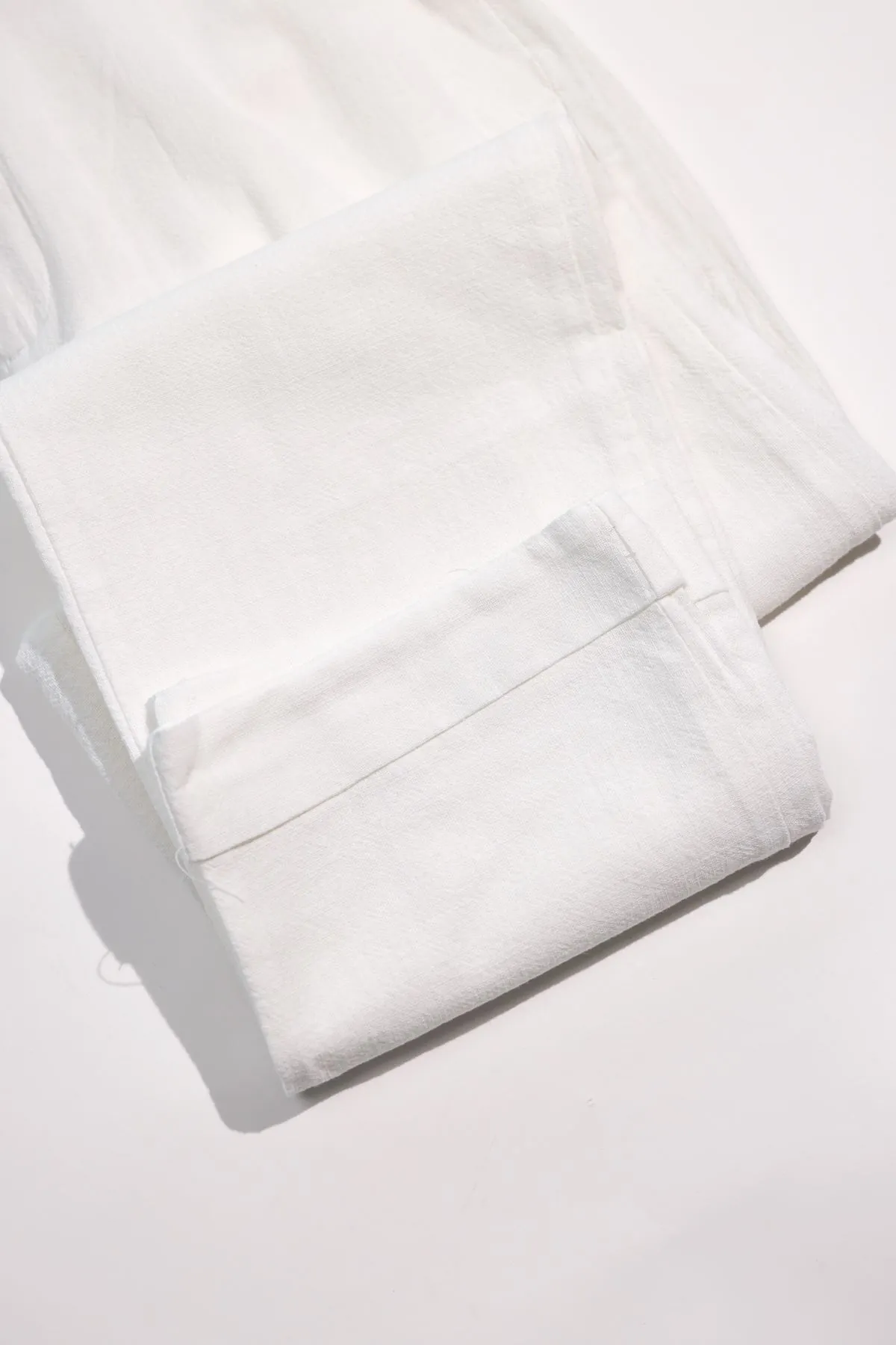 Hush Beyaz %100 Pamuk Erkek Pantolon