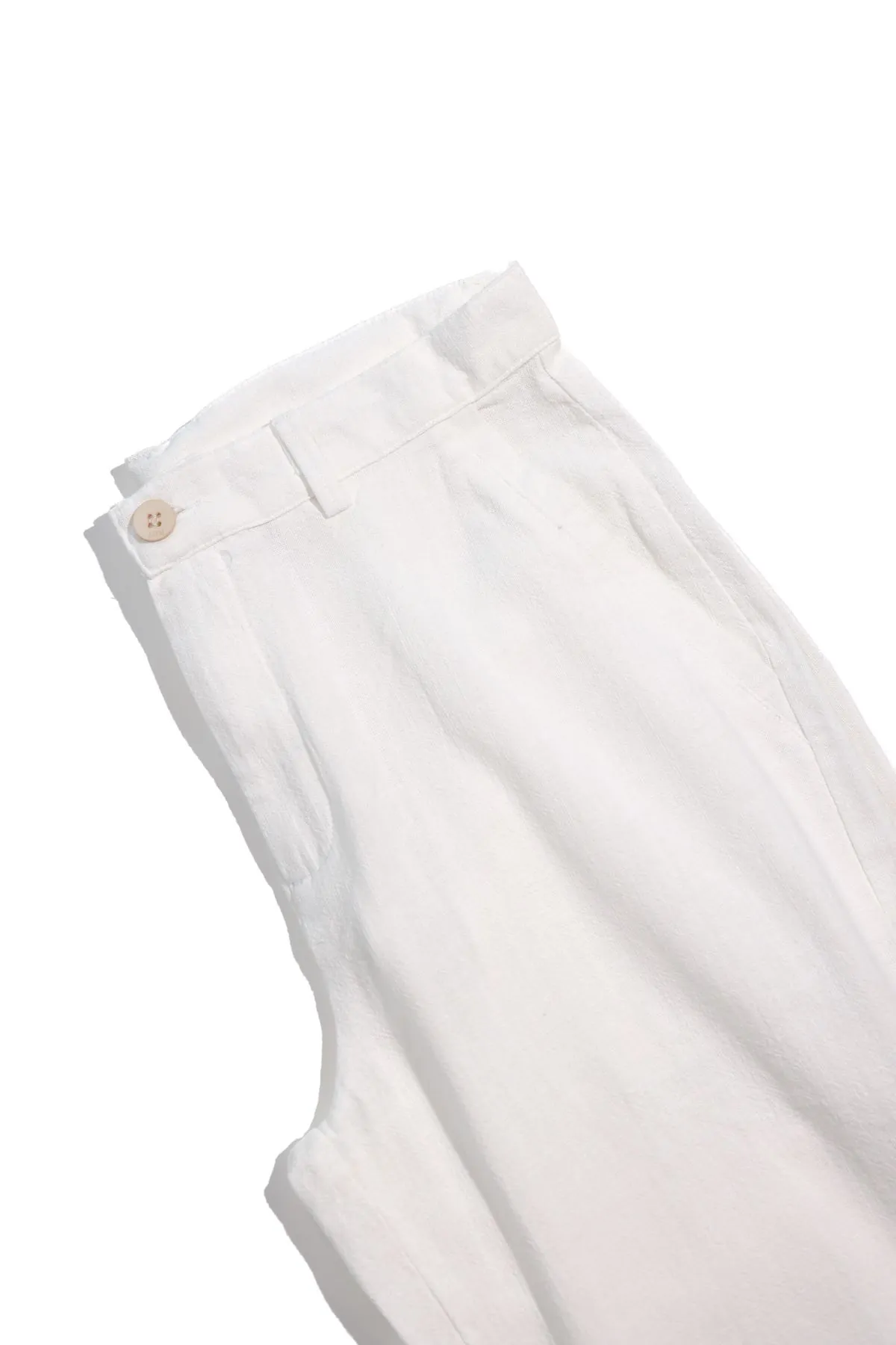 Hush Beyaz %100 Pamuk Erkek Pantolon