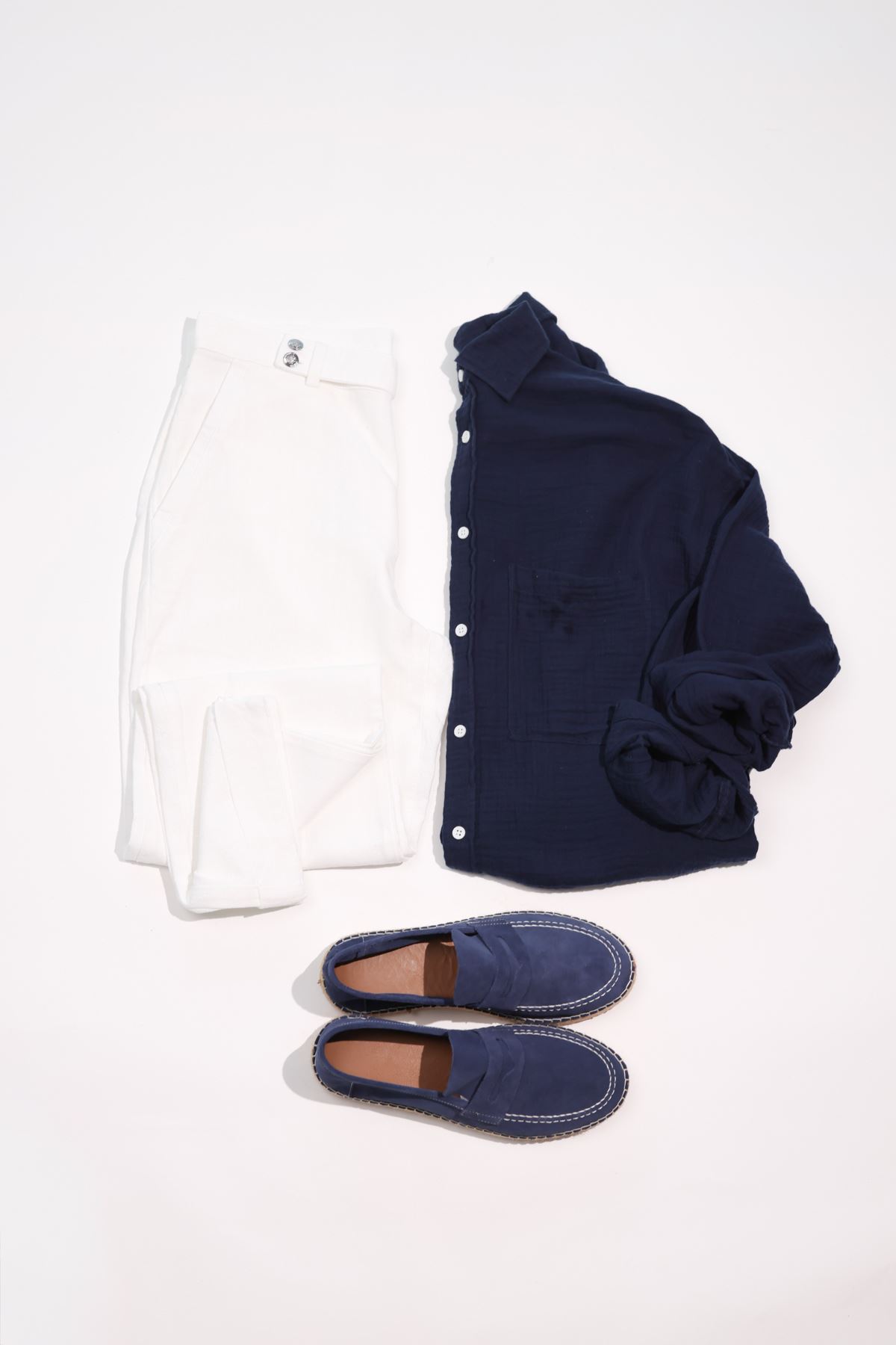 Noxen Lacivert Beyaz Kombin