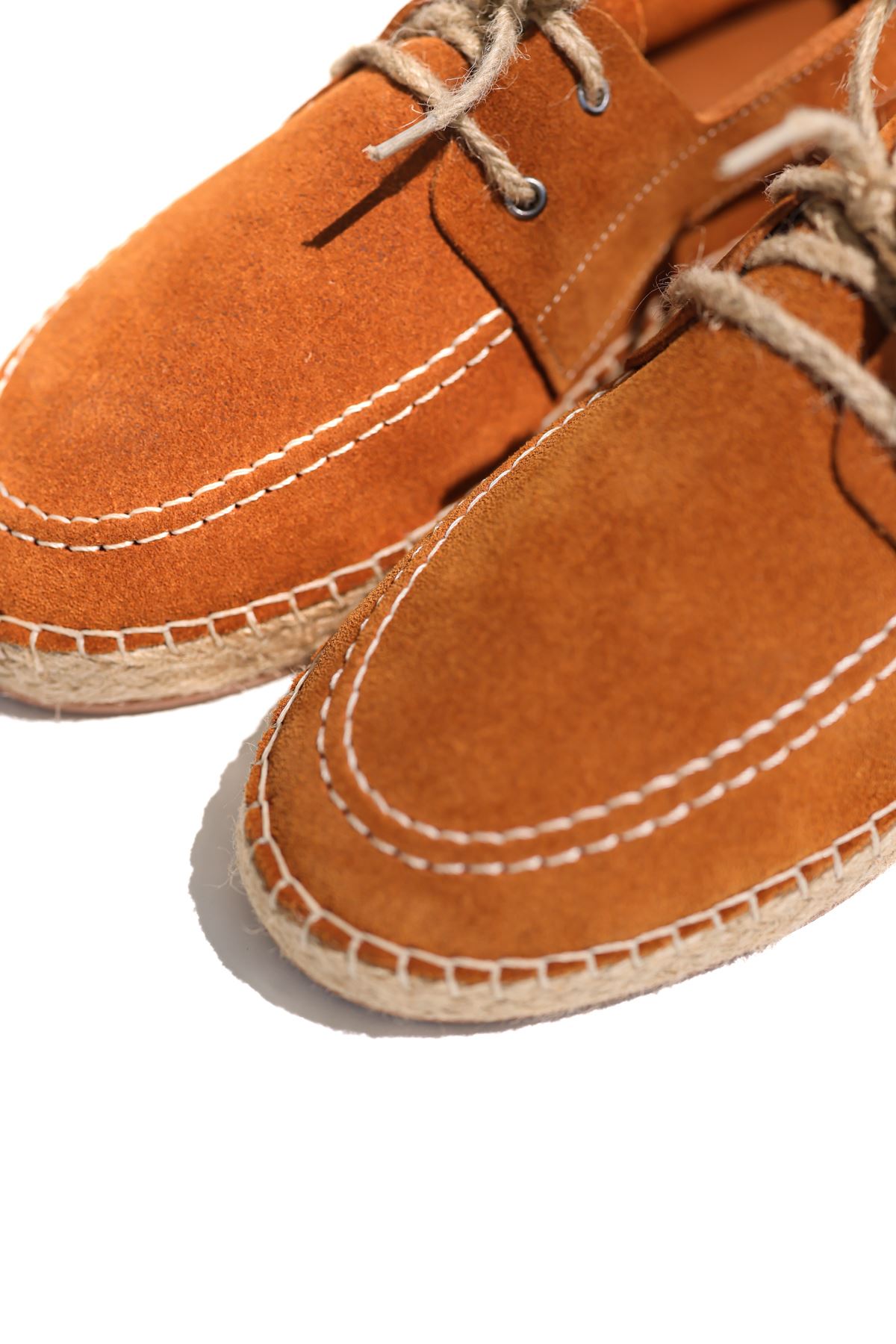 Petra Bağcıklı Şeftali Süet Hakiki Deri Espadril