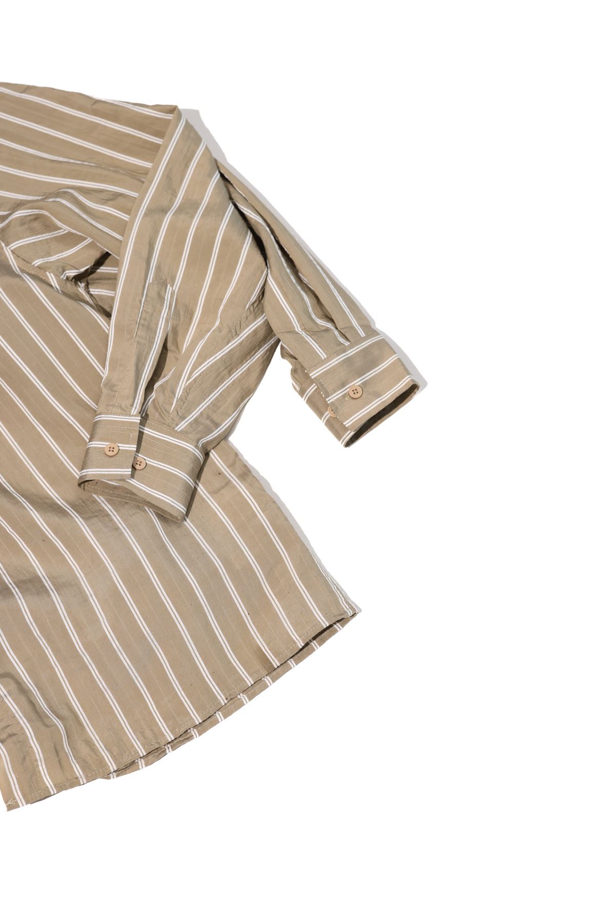 Tyre Çizgili Haki Gömlek