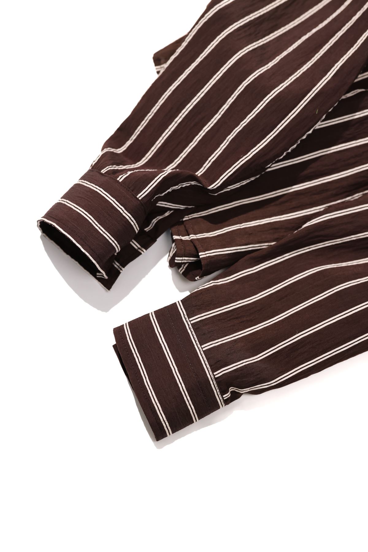 Tyre Çizgili Kahve Gömlek