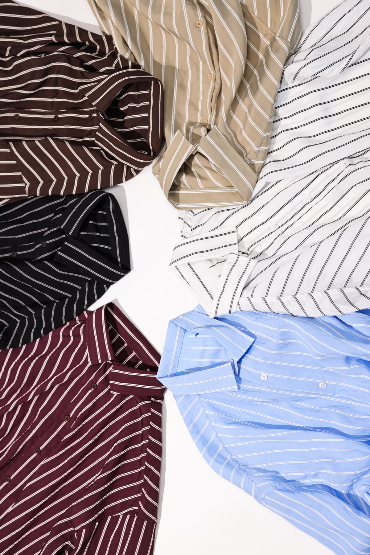 Tyre Çizgili Kahve Gömlek