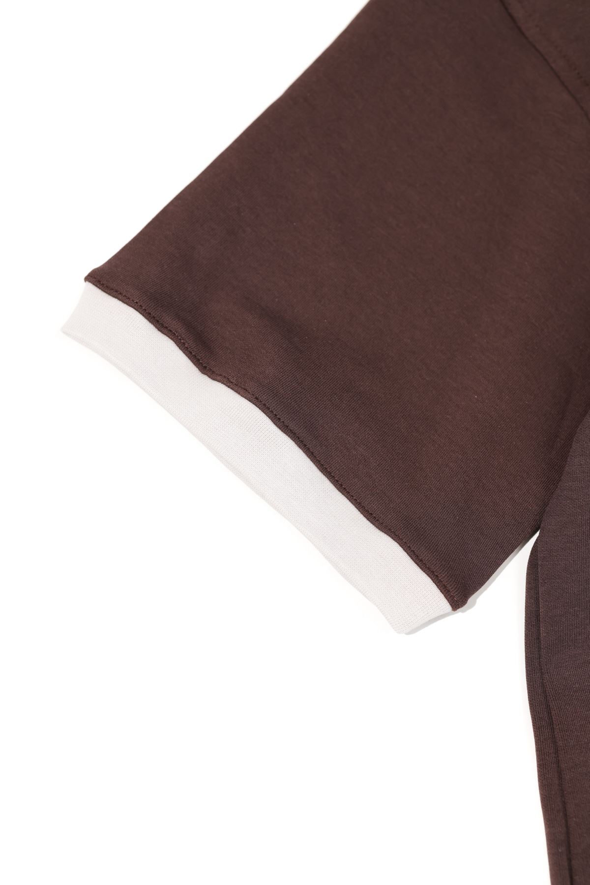 Axis Kahve Oversize %100 Pamuk Erkek Tshirt