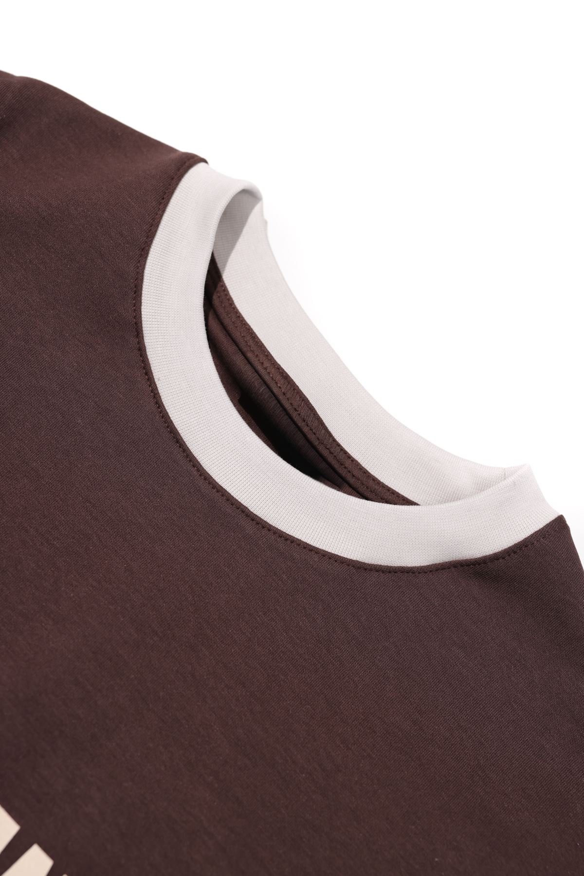 Axis Kahve Oversize %100 Pamuk Erkek Tshirt