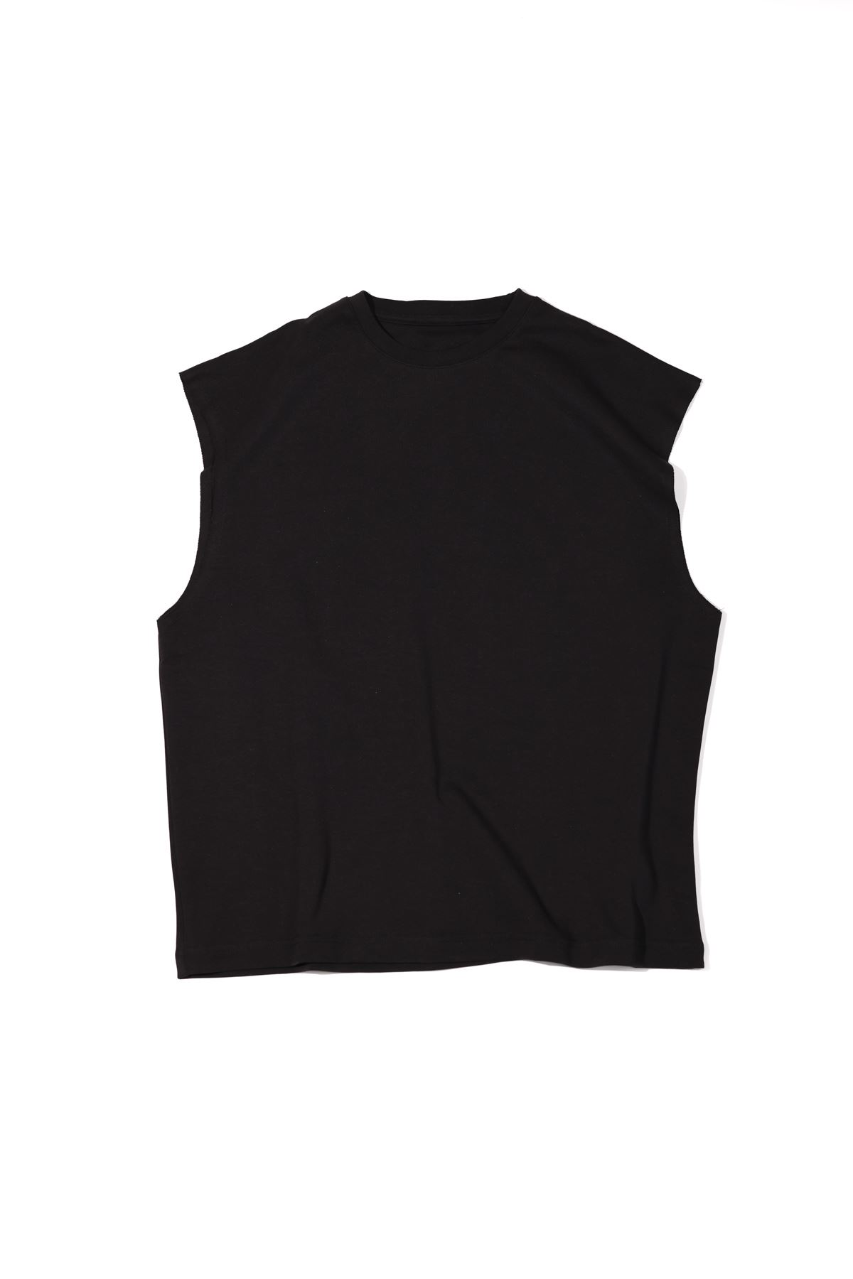 Raen Siyah Oversize Kolsuz Tshirt