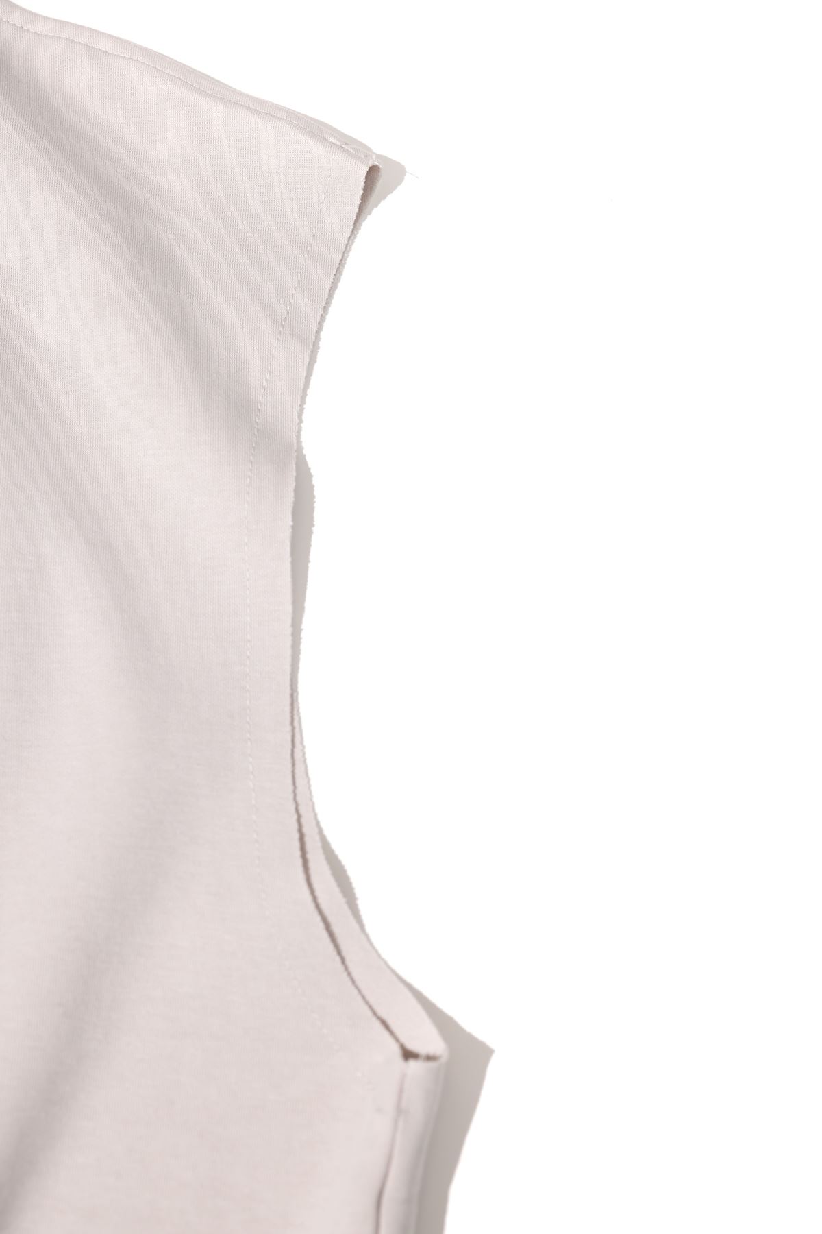 Zero-Seven Gri Oversize Kolsuz Tshirt