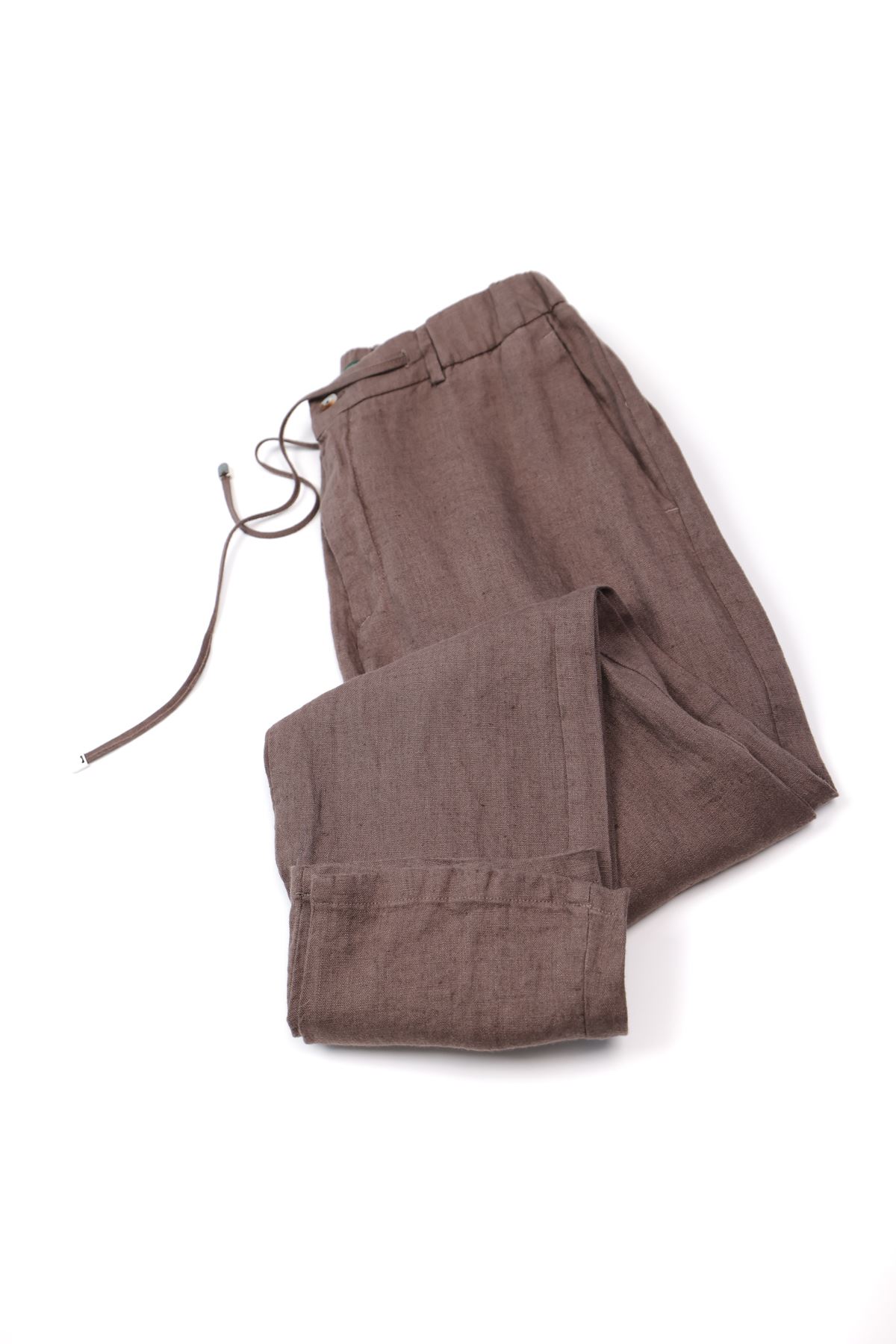 Sardis Kahve %100 Keten Pantolon