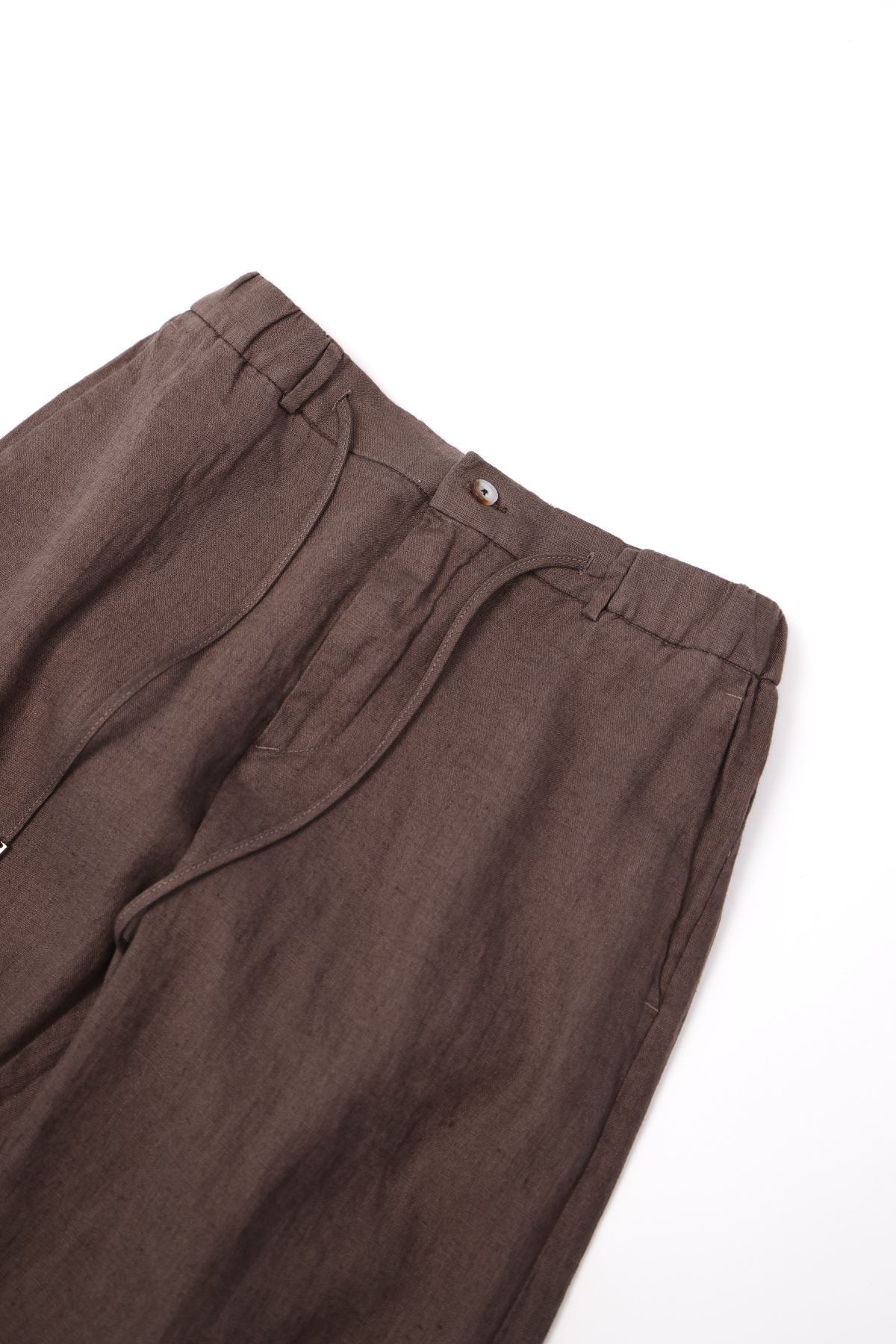 Sardis Kahve %100 Keten Pantolon