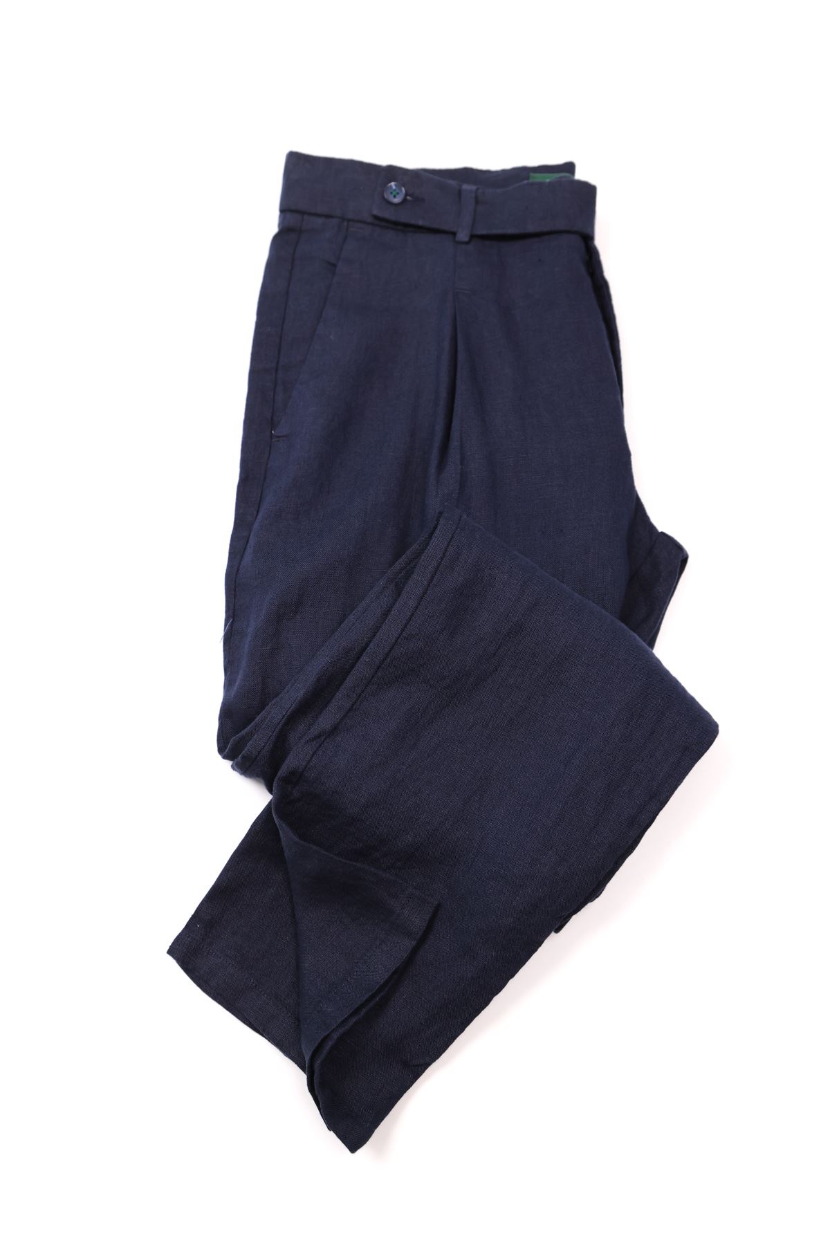 Giardino Lacivert %100 Keten Pantolon