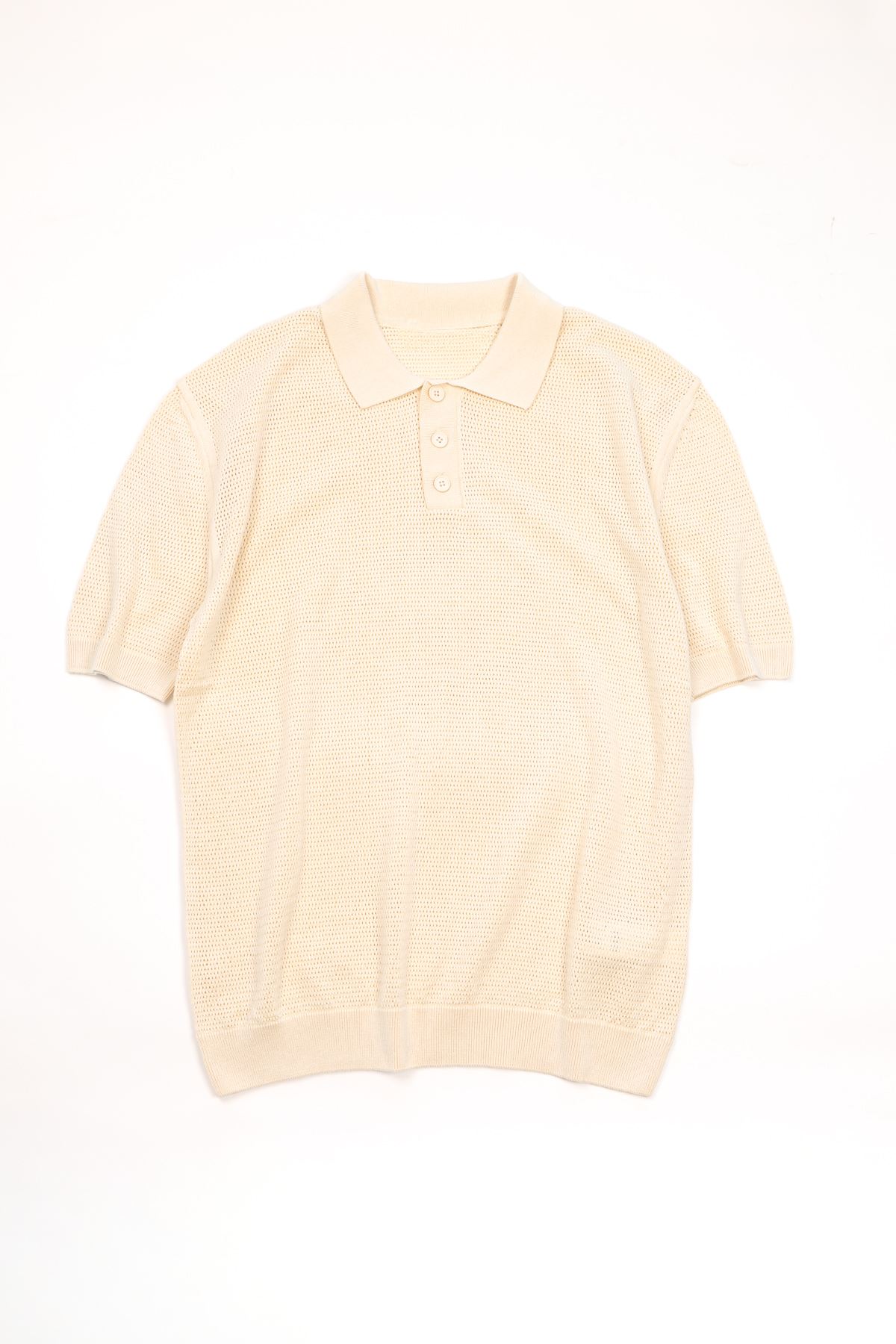 Rimo Bej Düğmeli Triko Tshirt