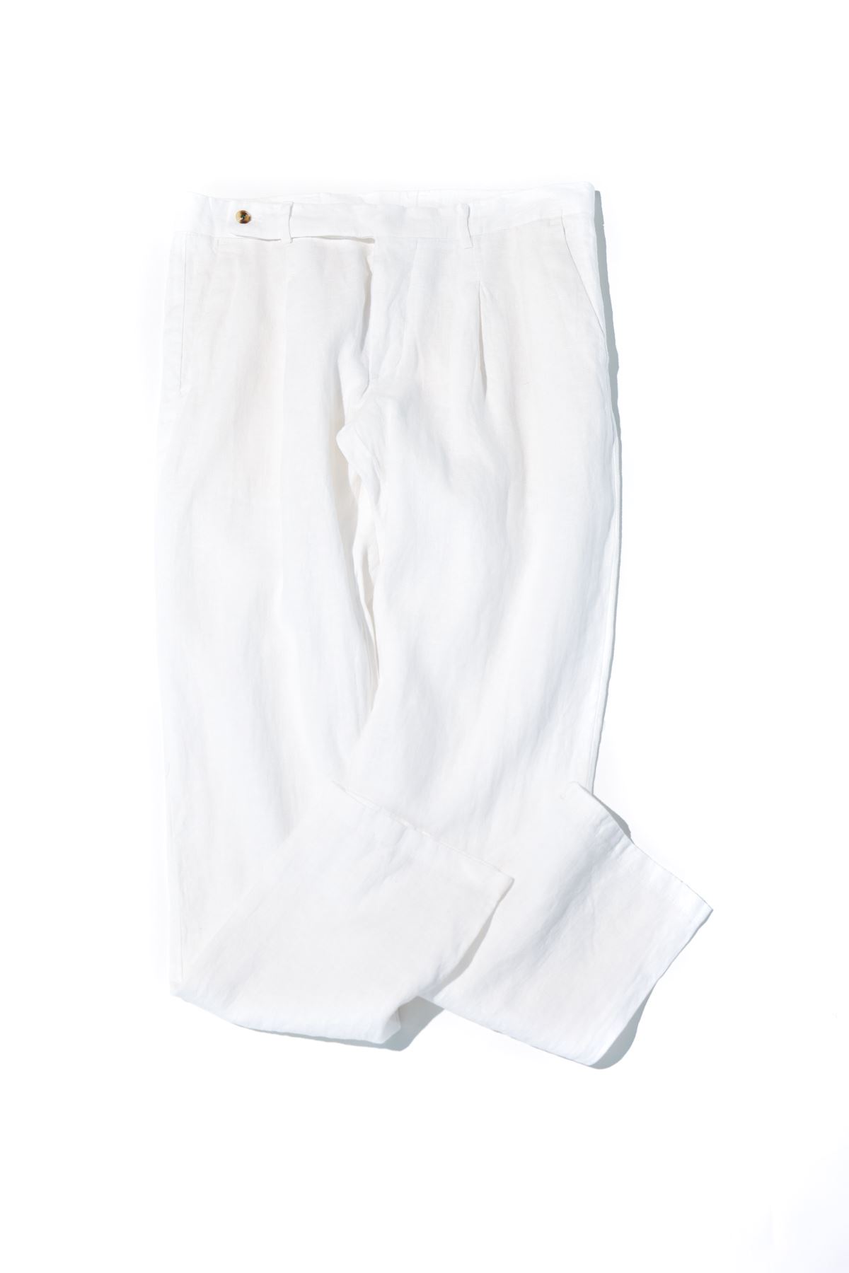 Giardino Beyaz %100 Keten Pantolon