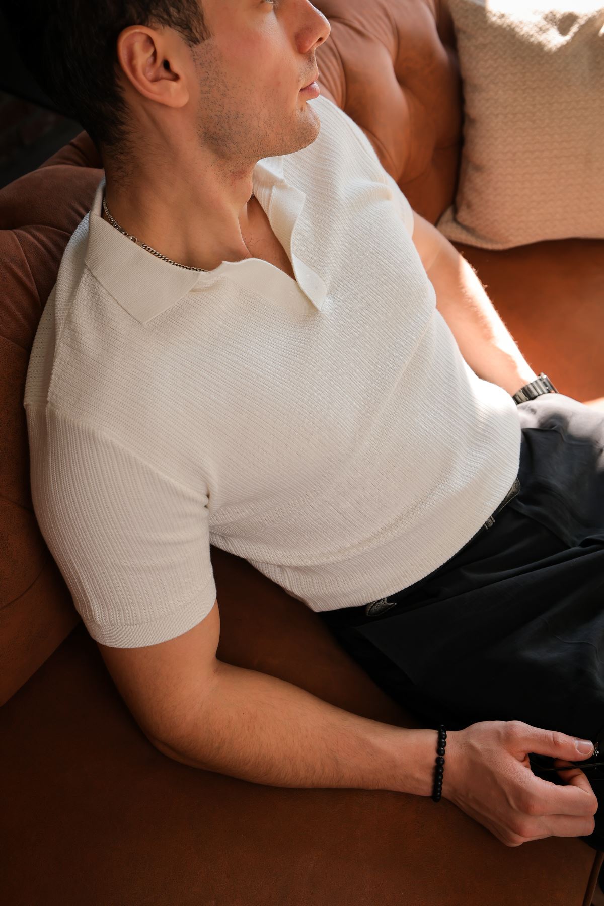 Talvo Beyaz Triko Tshirt