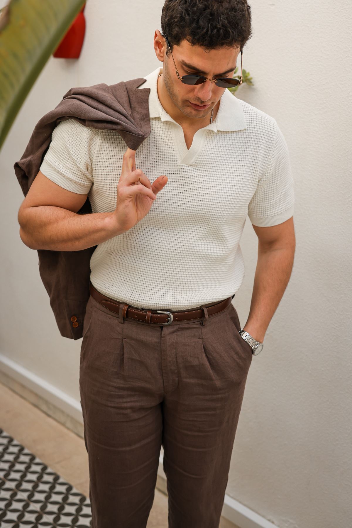 Moka Beyaz Triko Tshirt