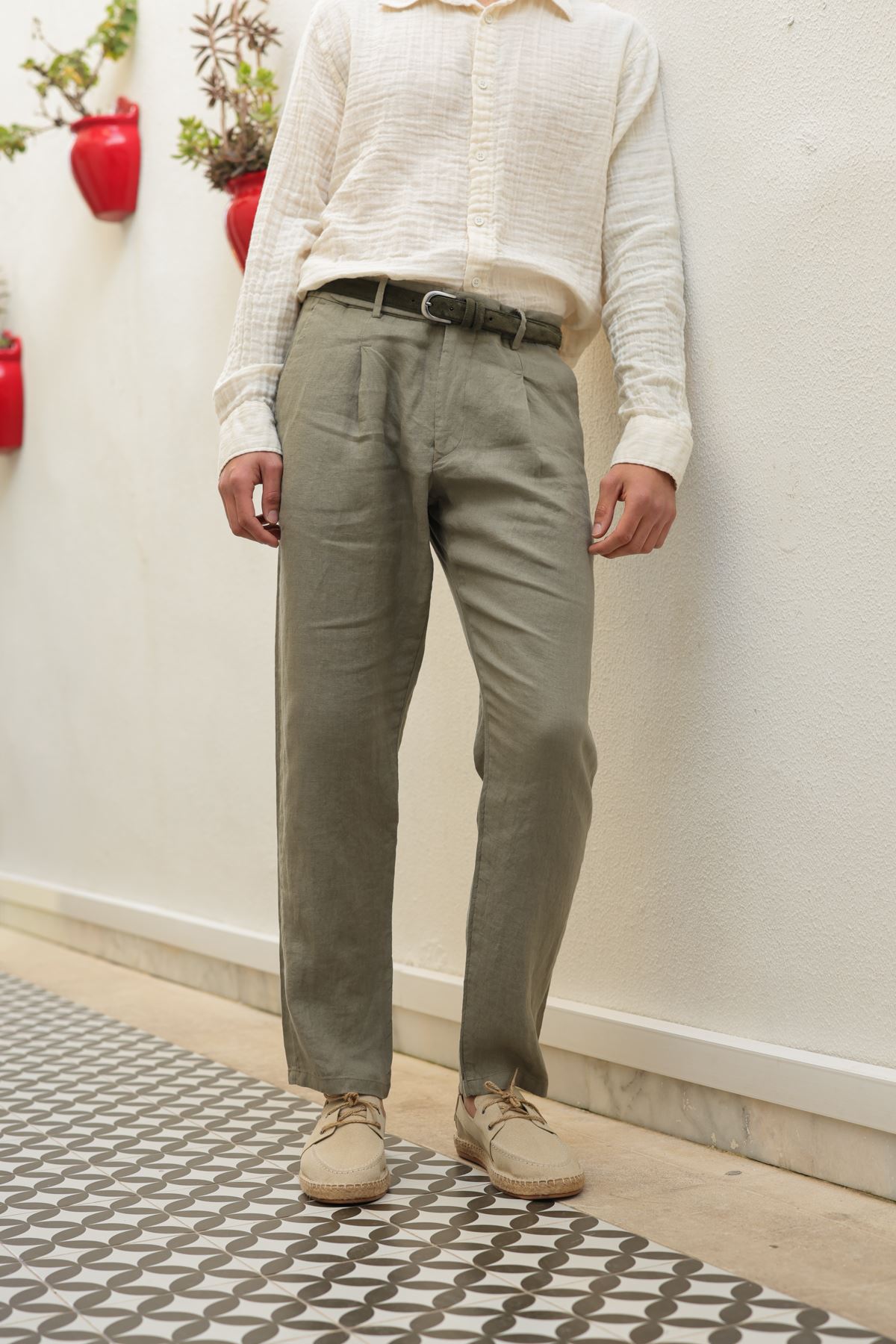 Giardino Haki Pantolon