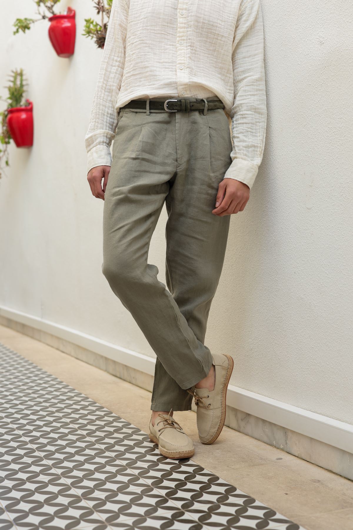 Giardino Haki Pantolon