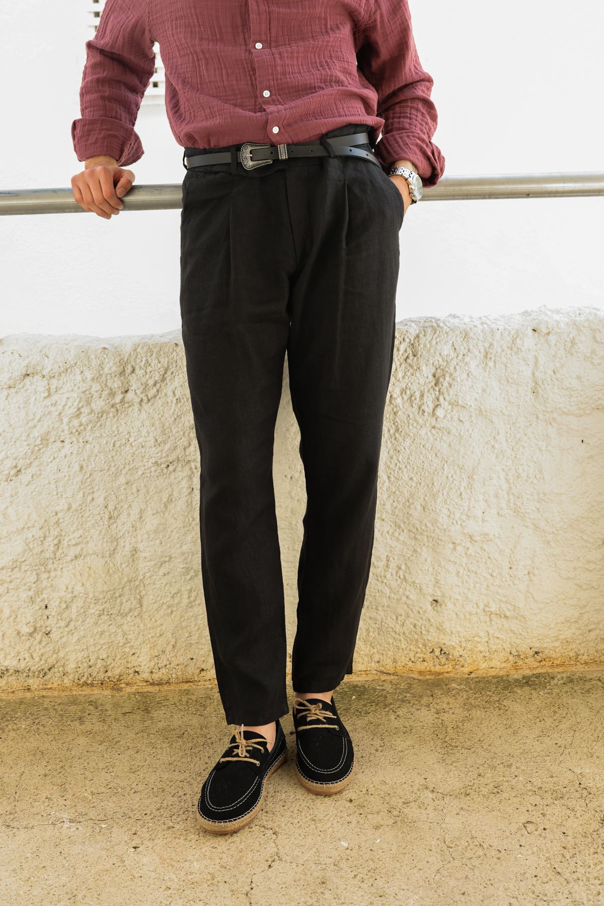 Giardino Siyah Pantolon