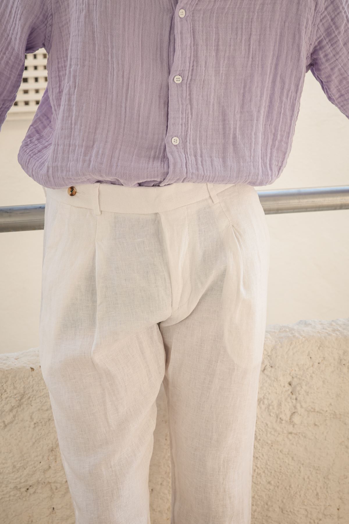 Giardino Beyaz Pantolon