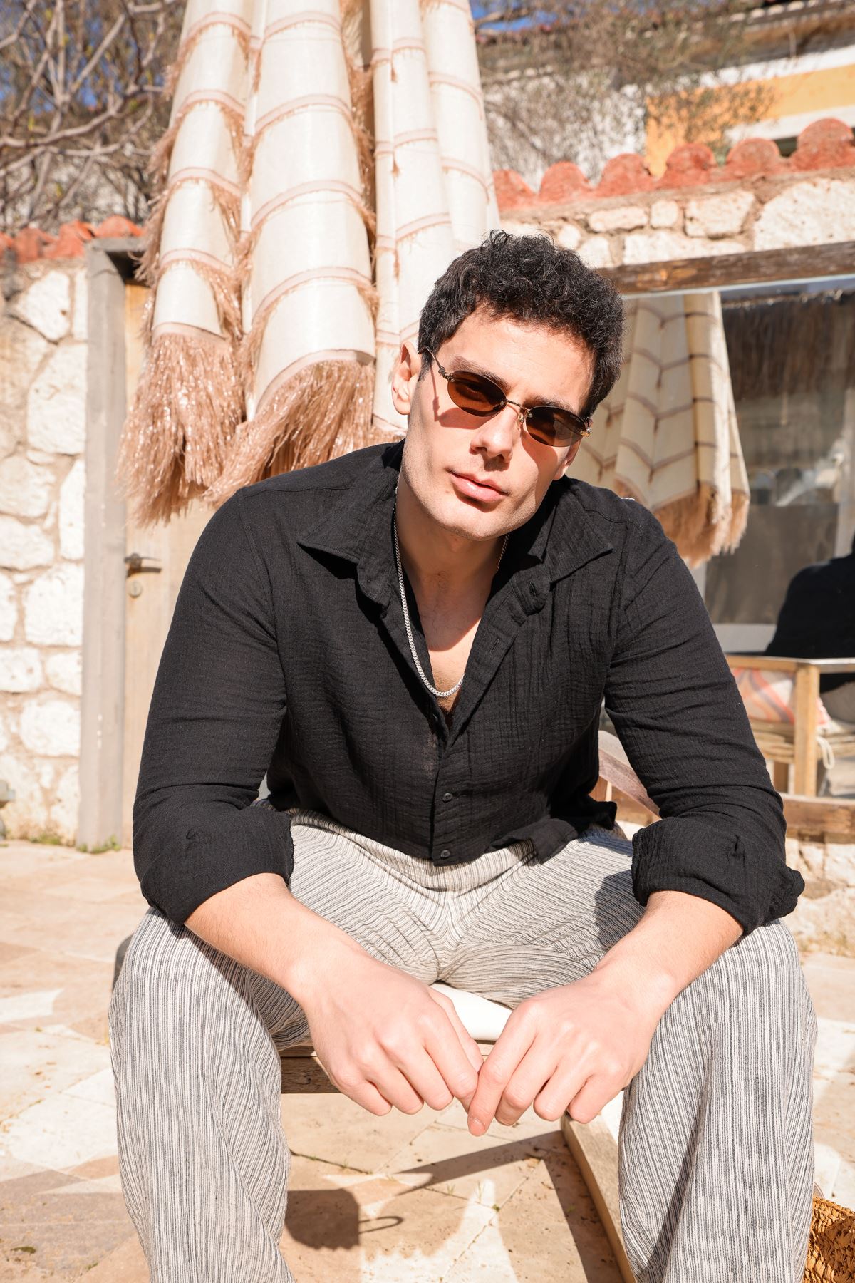 Maldiv Siyah Gömlek