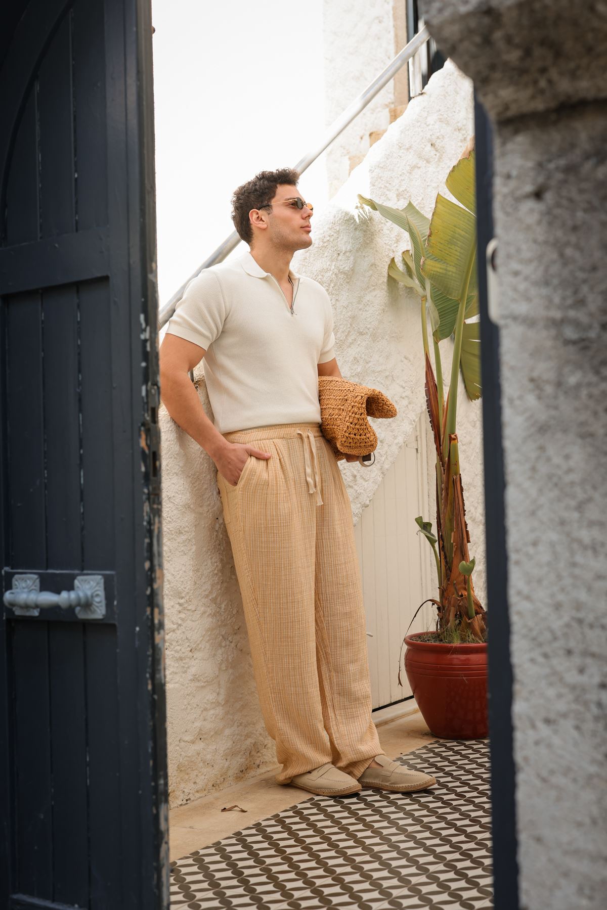 Krabi Hardal Çizgili Pantolon